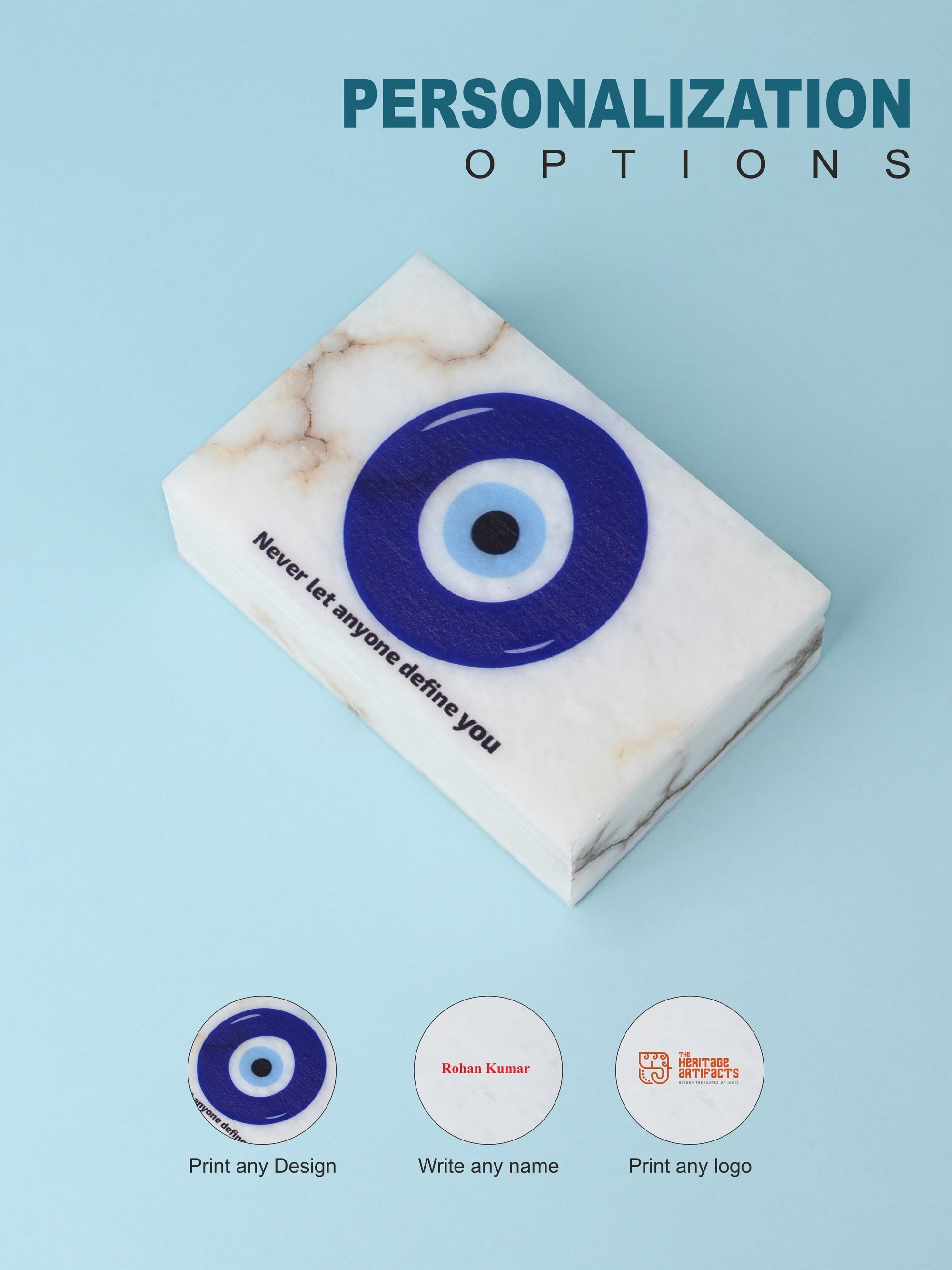 White Marble Printed Multipurpose Storage Box