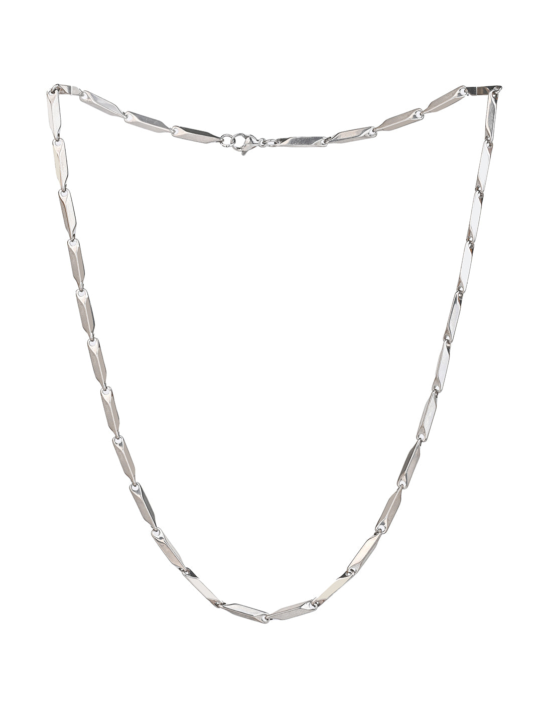 MAURYANA - Stylish Silver Color Chain Necklace for All Occasions - One Size