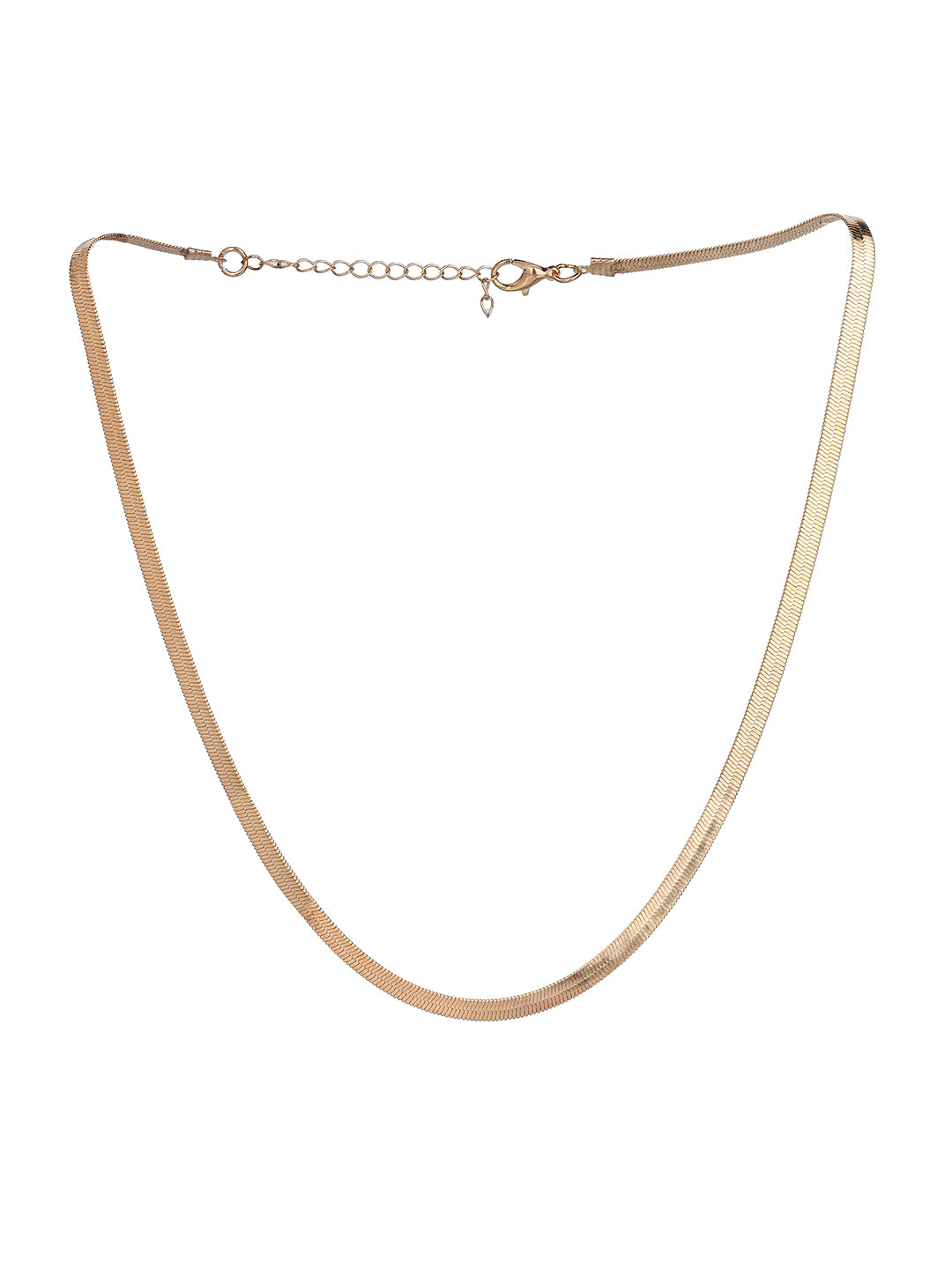 MAURYANA - Stainless Steel 18k Gold Plated Casual Design Double Chain Necklace - Waterproof, Non Tarnish