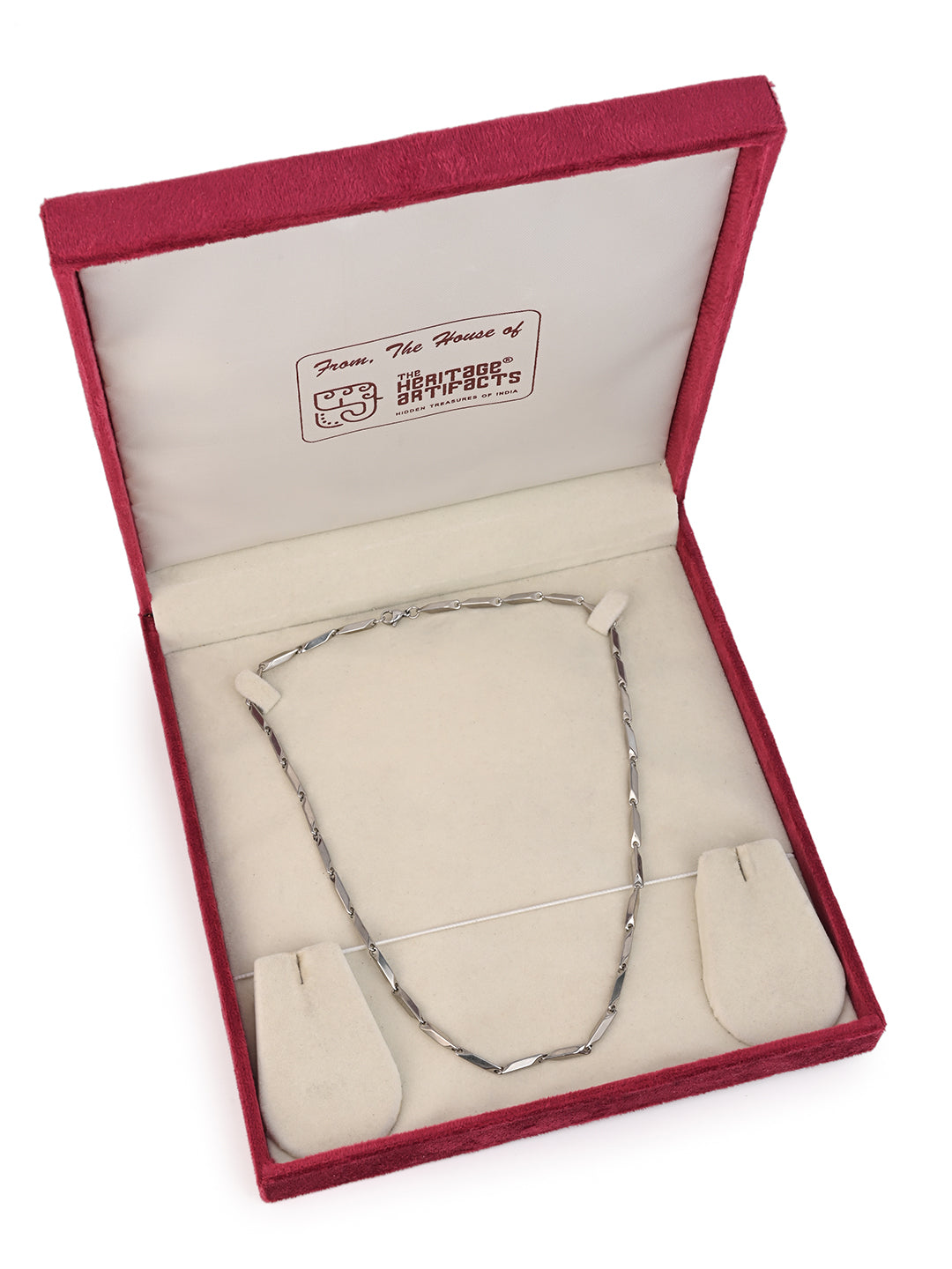 MAURYANA - Stylish Silver Color Chain Necklace for All Occasions - One Size