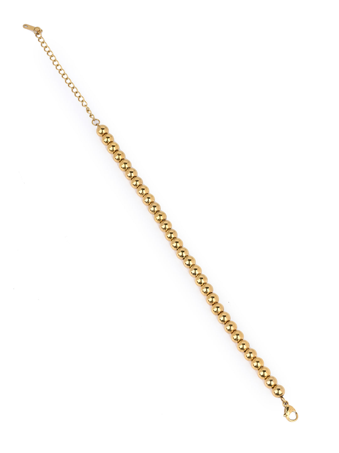 MAURYANA - Stainless Steel 18k Gold Plated Adjustable Open Bracelet
