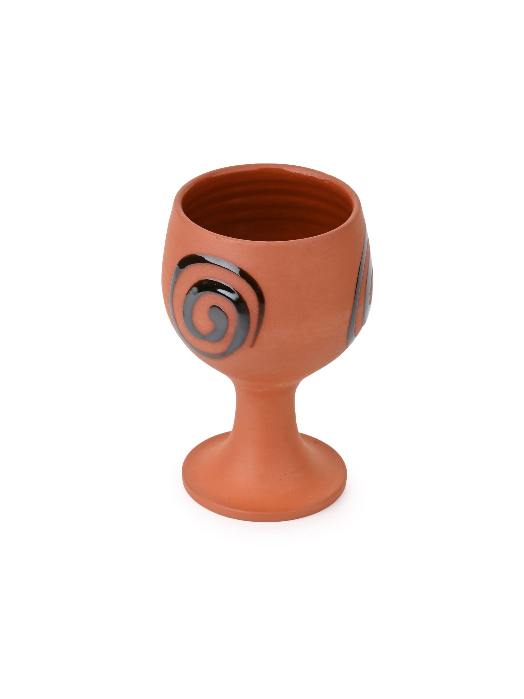 Terracotta Crafted Wine / Liquor Glass Set of 2 pieces
