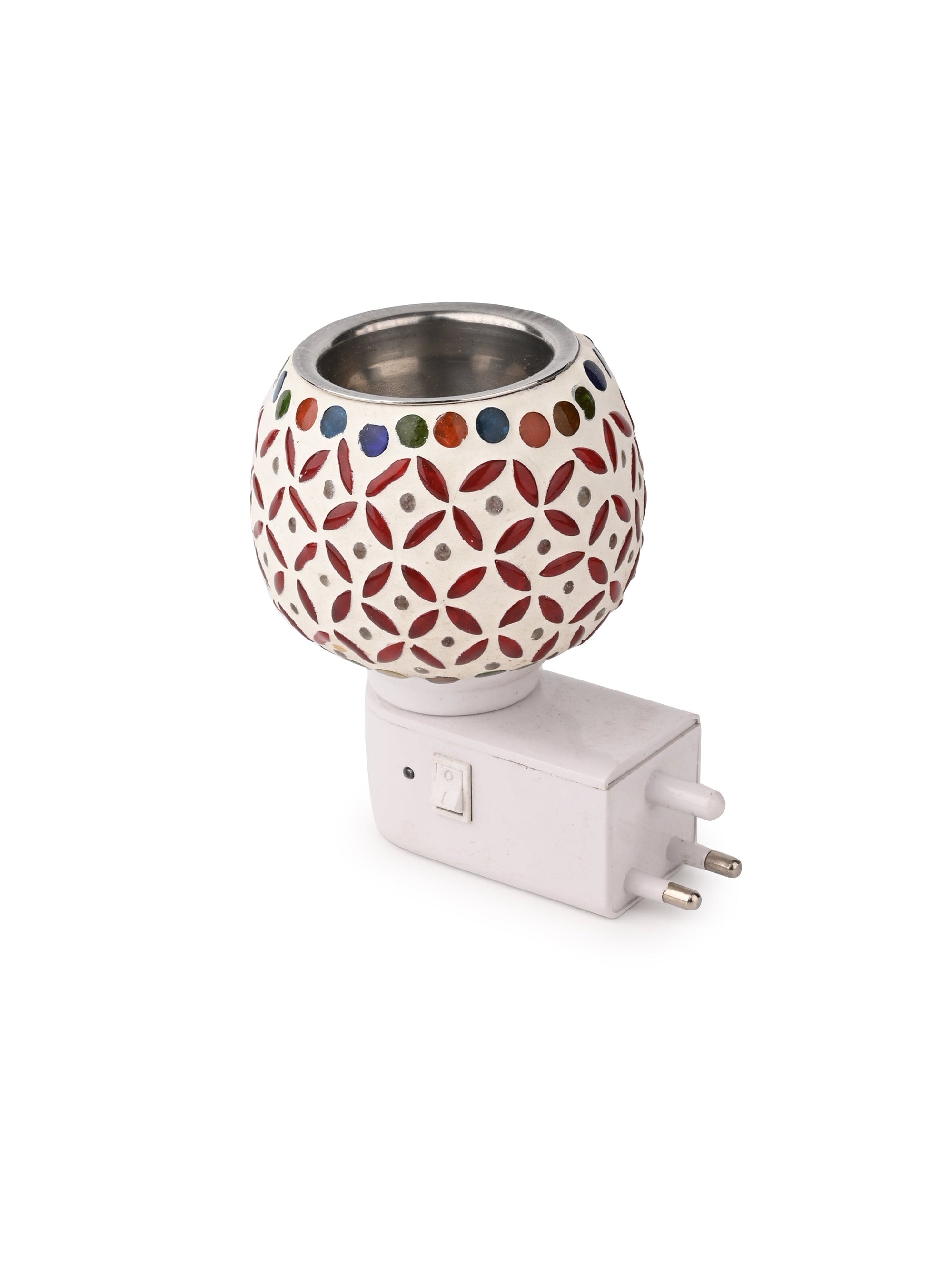 Glass Crafted Electric Diffuser with Colorful Lights - Assorted Designs