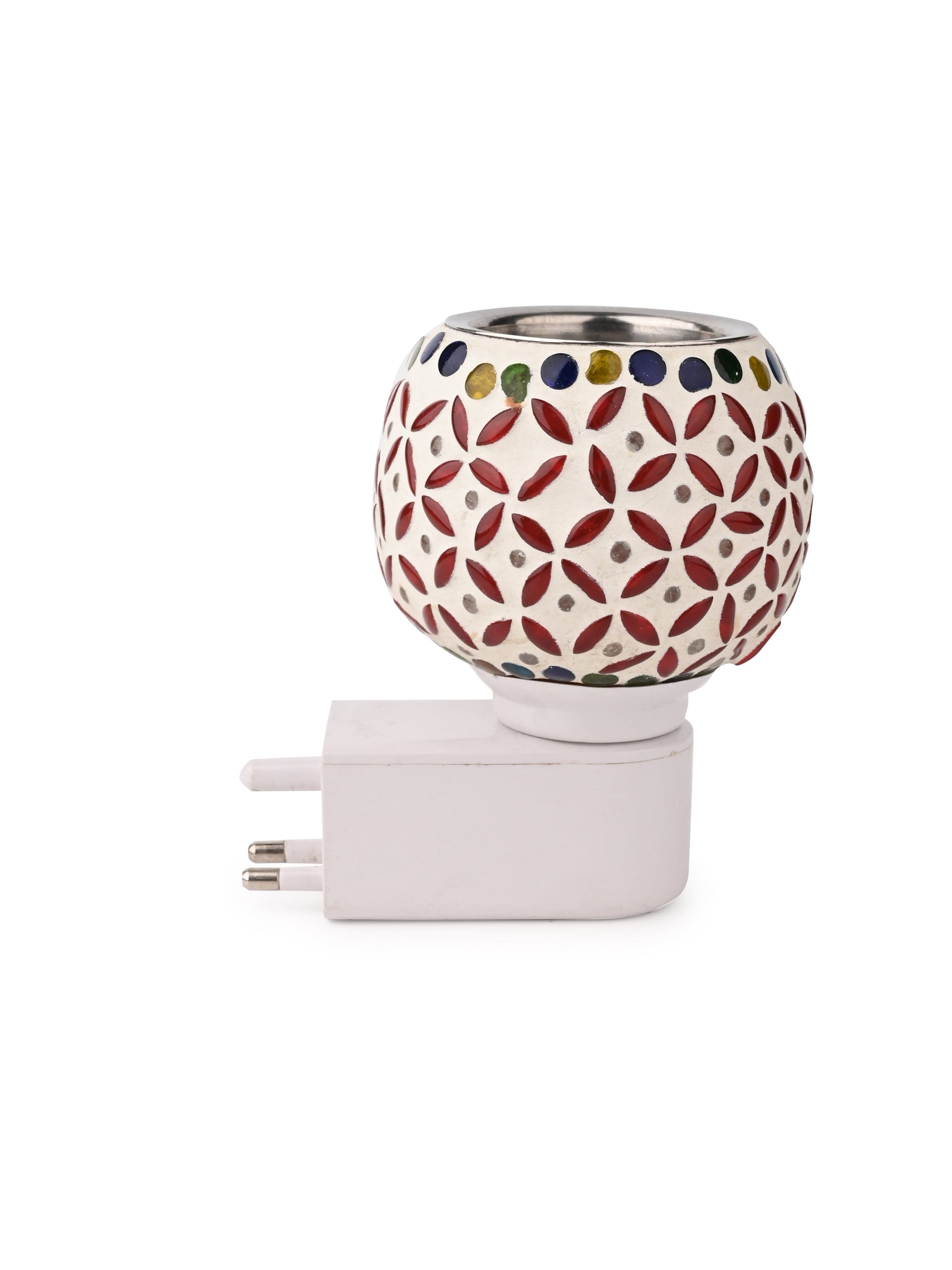 Glass Crafted Electric Diffuser with Colorful Lights - Assorted Designs