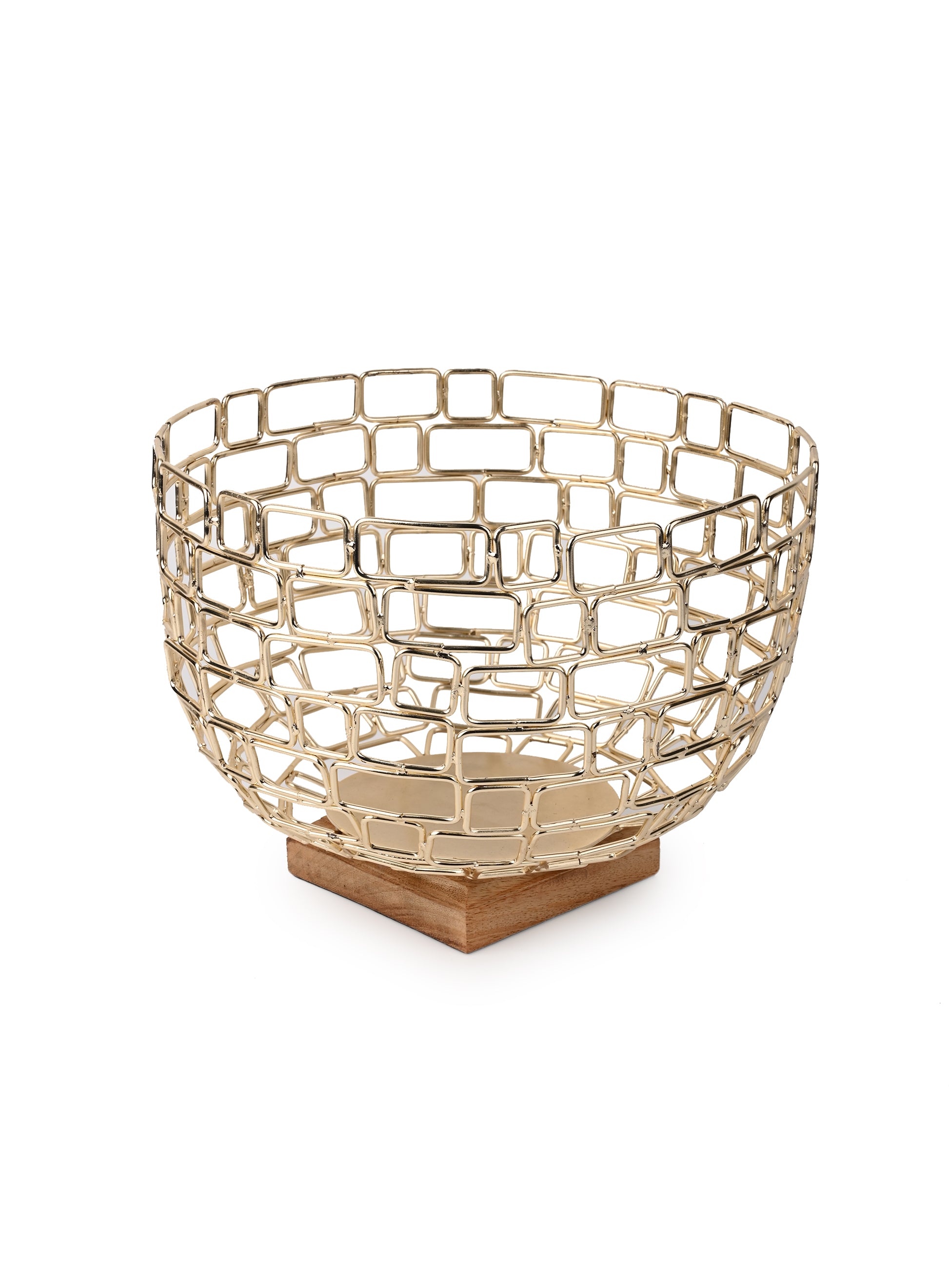Metal Crafted Fruit Bowl / Home Decor Showpiece - 10 inches