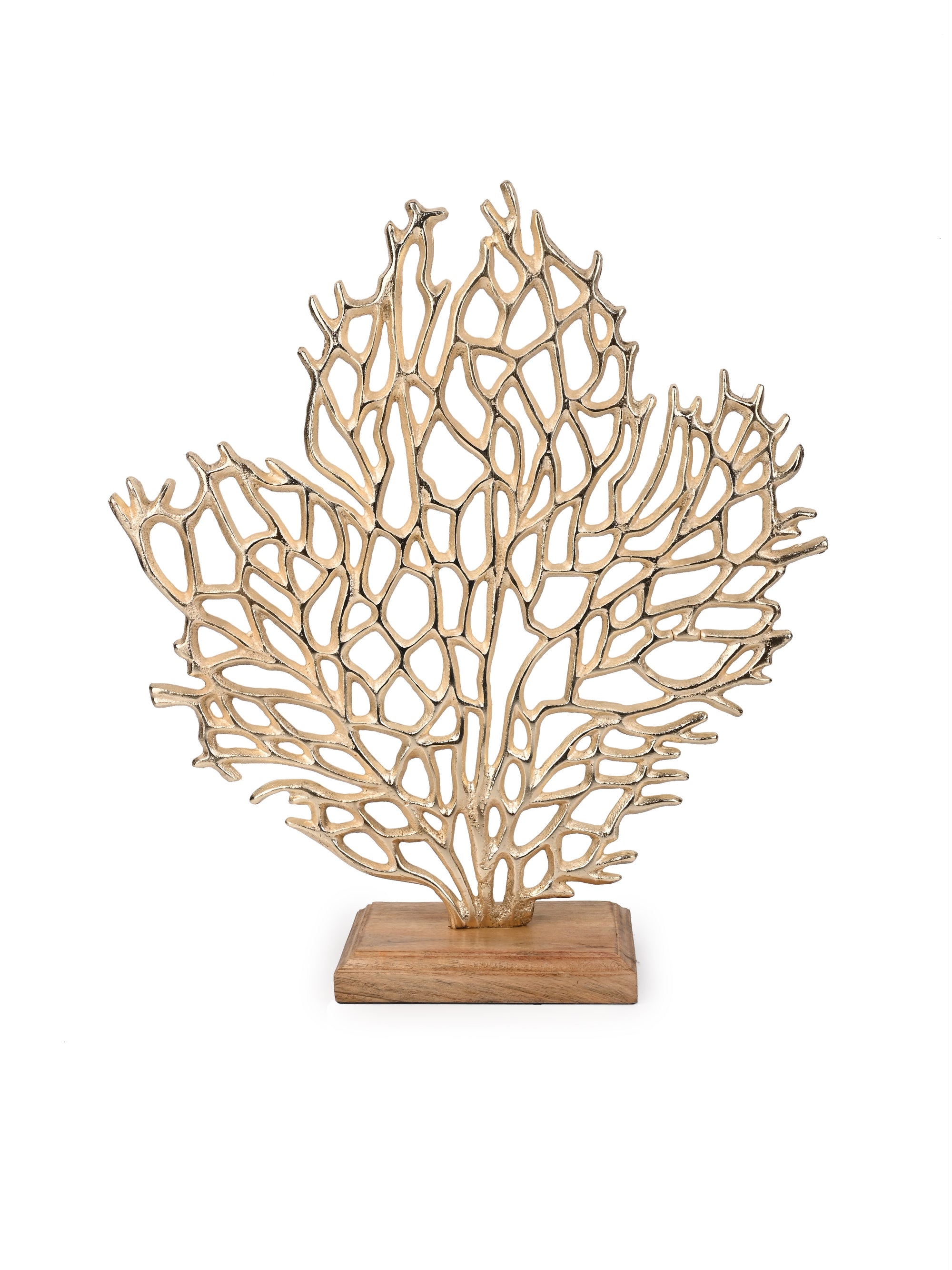 Abstract Design Metal Coral for Table Top Decor - 15 inches