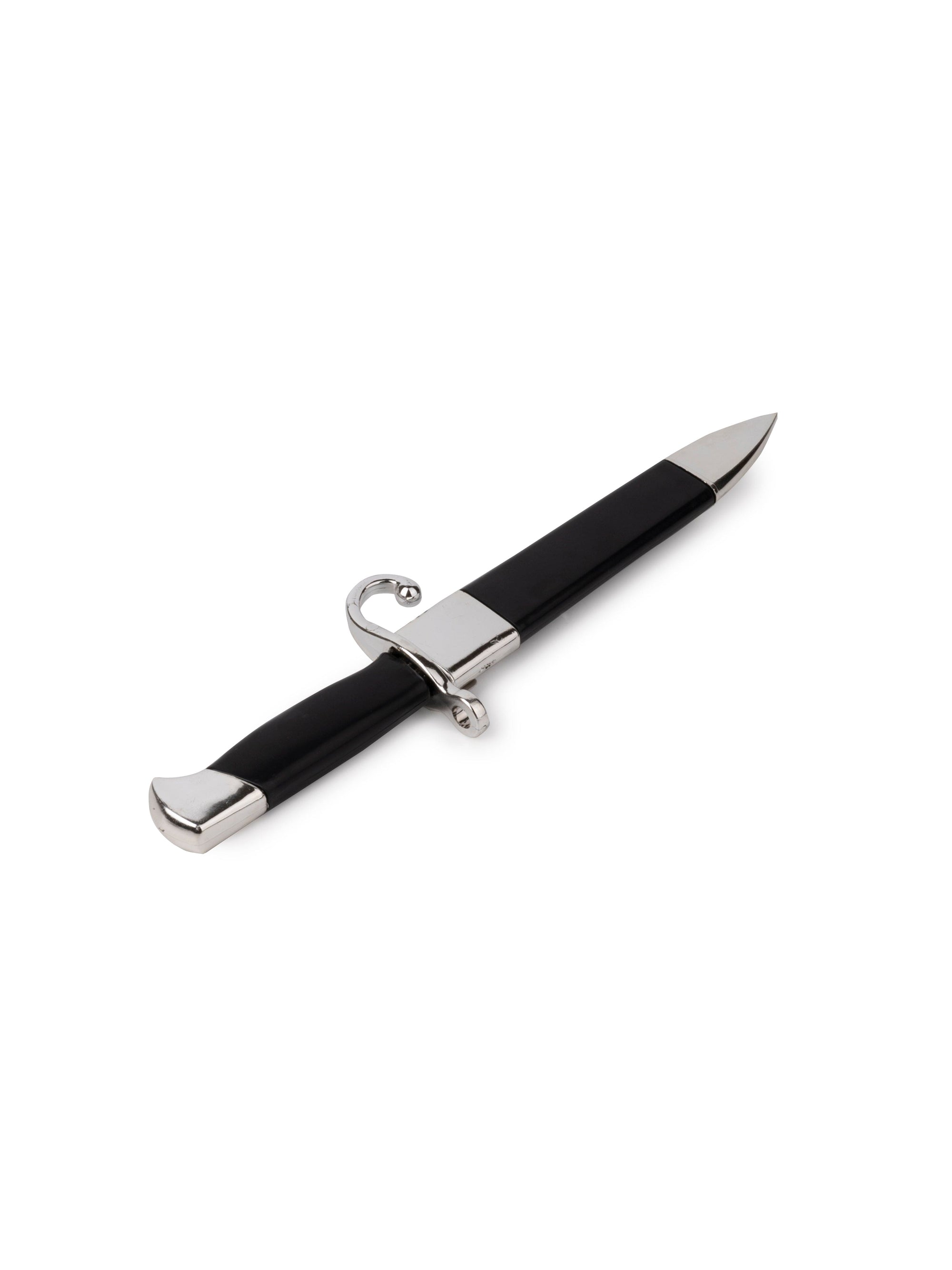 12" Straight Steel Knife / Dagger in a Black Case Very Light Weight for Decoration Purpose
