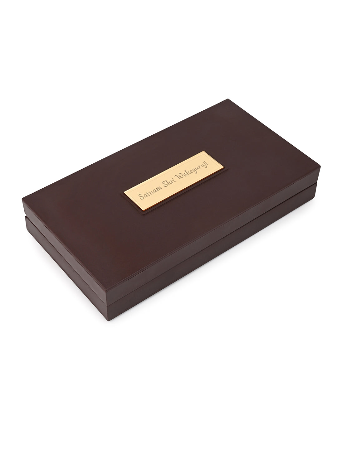 Golden Temple Shree Waheguruji Charan Paduka Box for Puja Rituals and Gifting