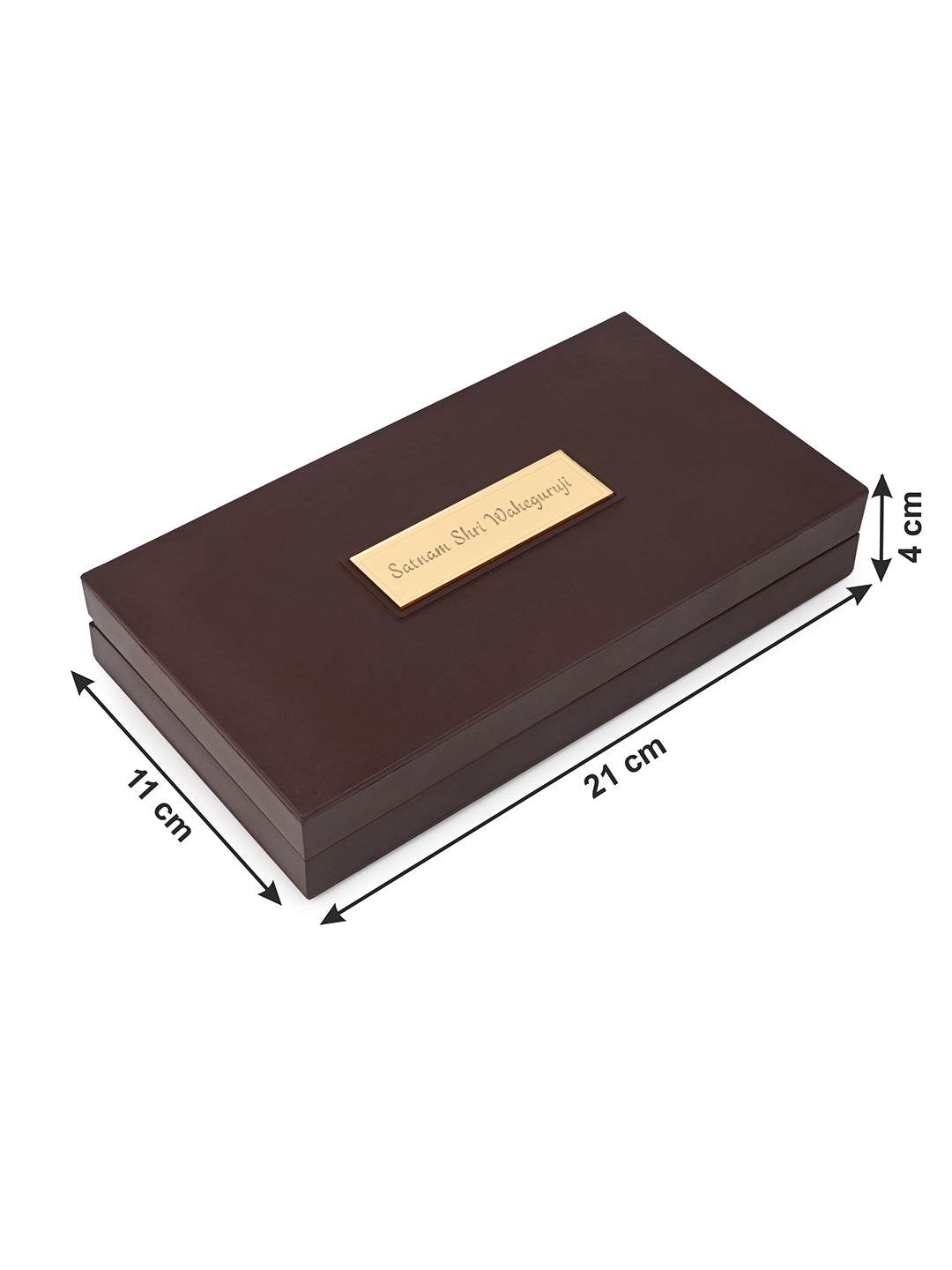 Golden Temple Shree Waheguruji Charan Paduka Box for Puja Rituals and Gifting