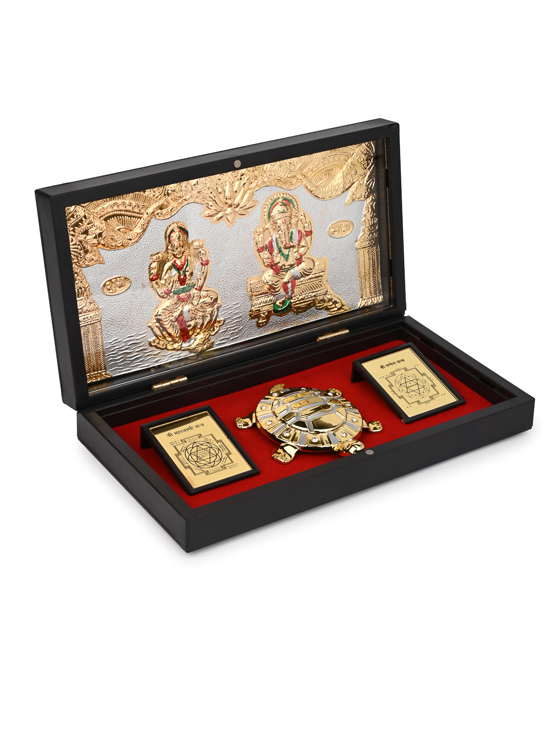 Laxmi Ganesh Charan Paduka Box for Puja Rituals and Gifting