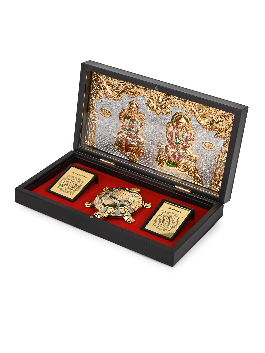 Laxmi Ganesh Charan Paduka Box for Puja Rituals and Gifting