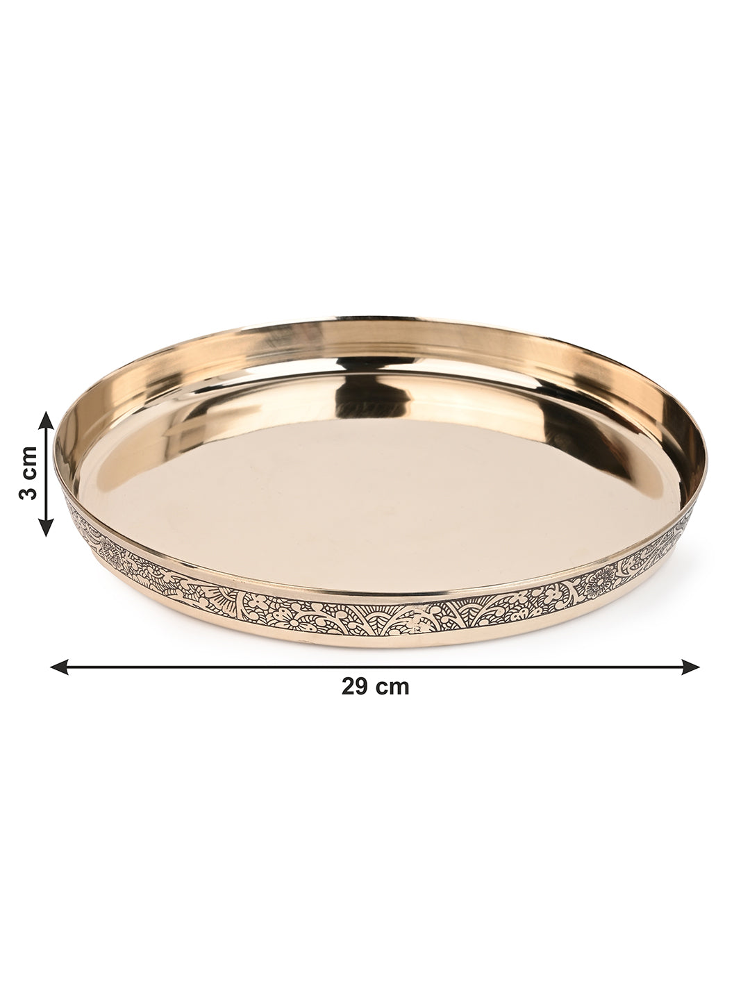Traditional Kansa / Bronze 7 pieces Thali Set / Dinner set for Everyday Use