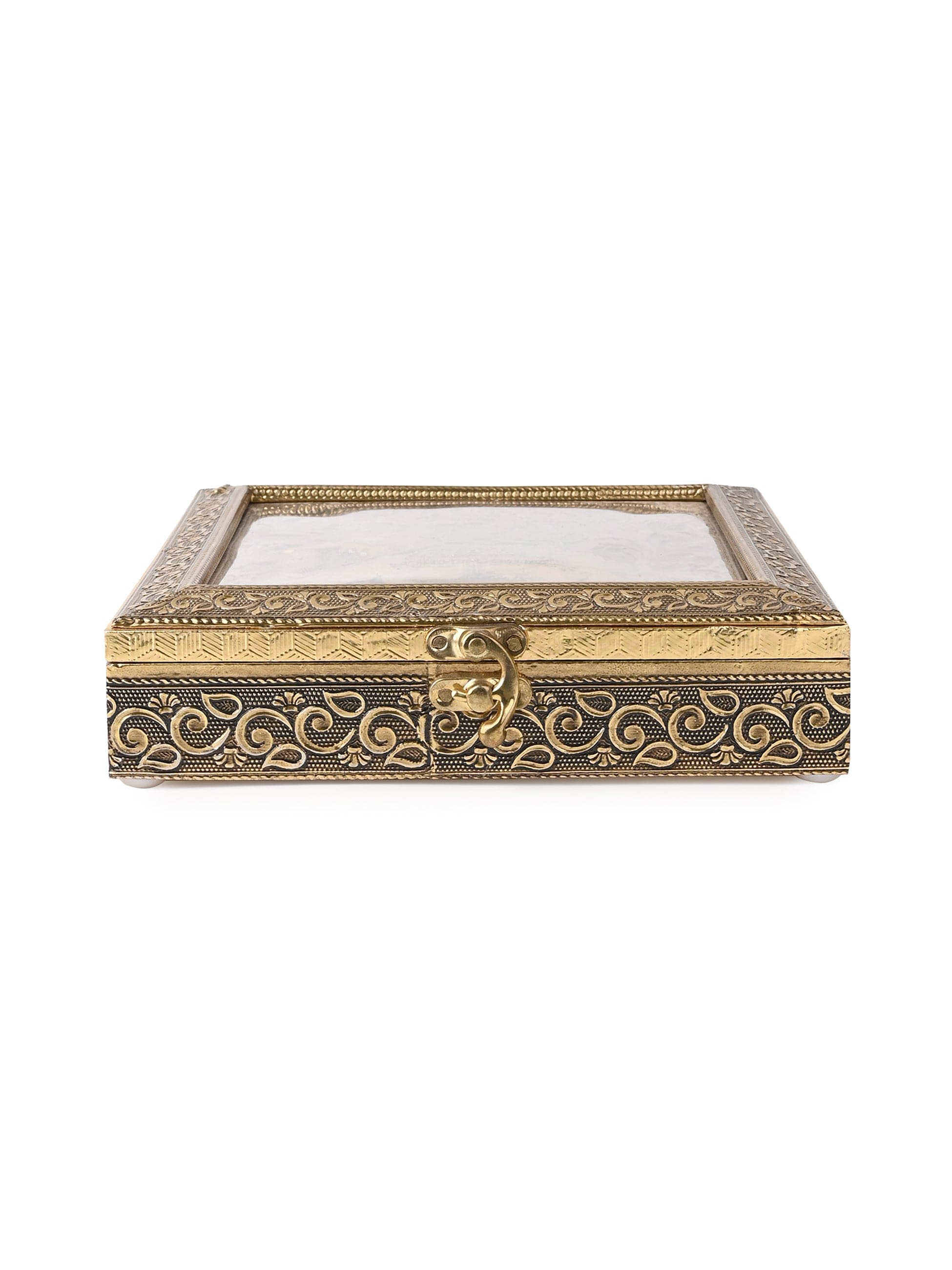 8x8 inches Handcrafted Meenakari Elephant Design All Purpose Gift box