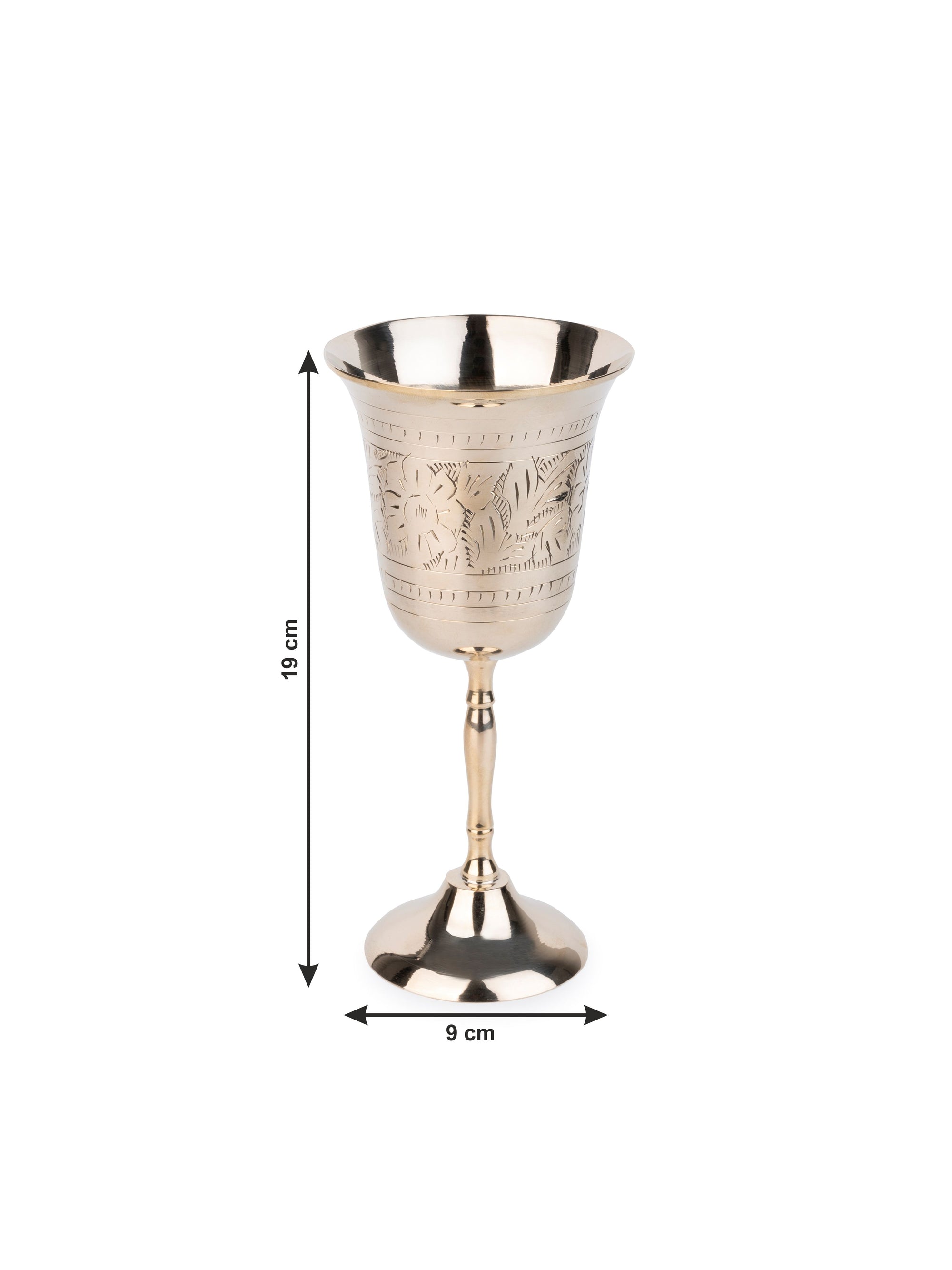 Elegant and Stylish Brass Crafted Cocktail / Wine / Beverage Glass