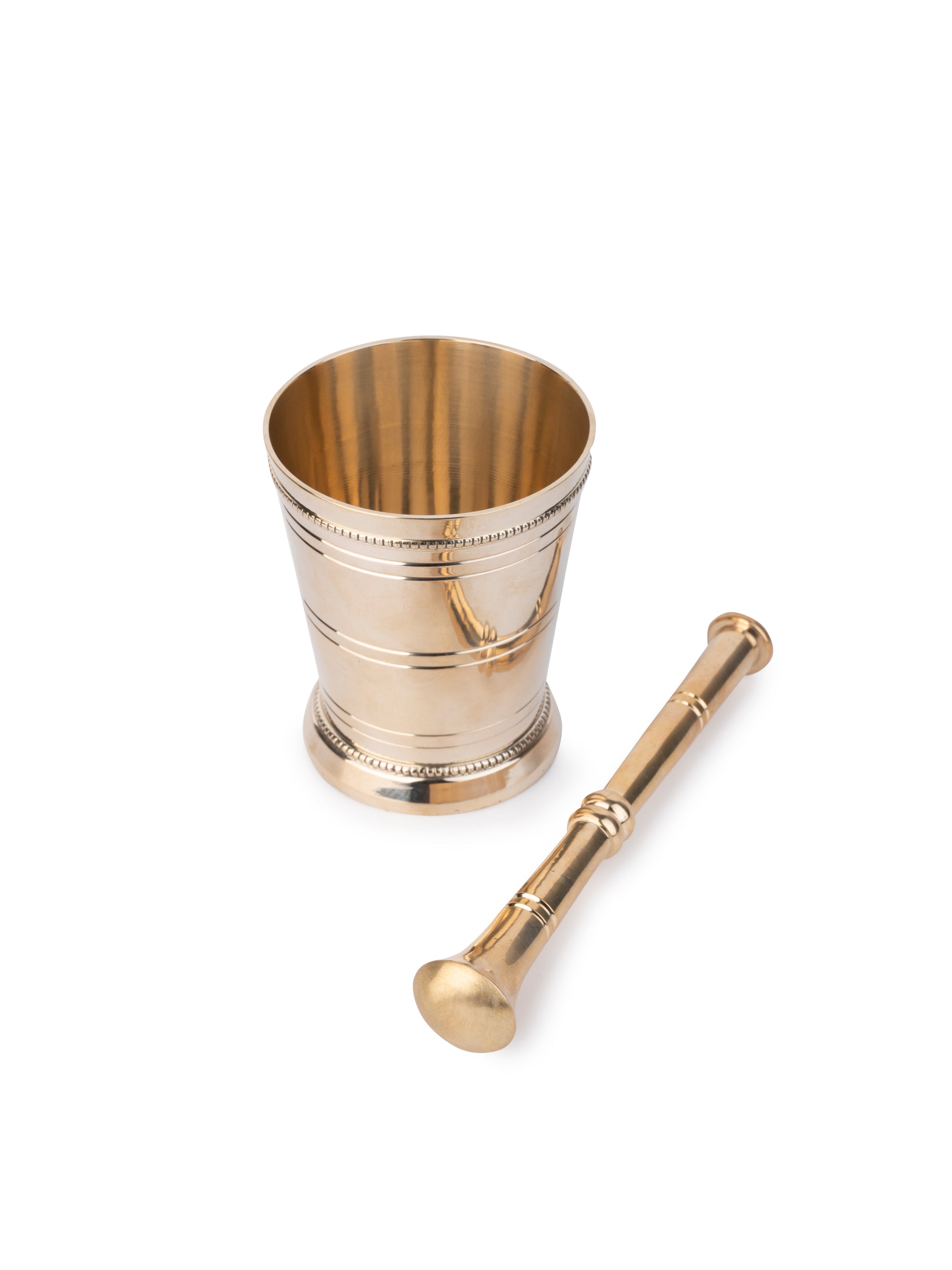 Traditional Handcrafted Brass Mortar and Pestle / Okhli Musal set