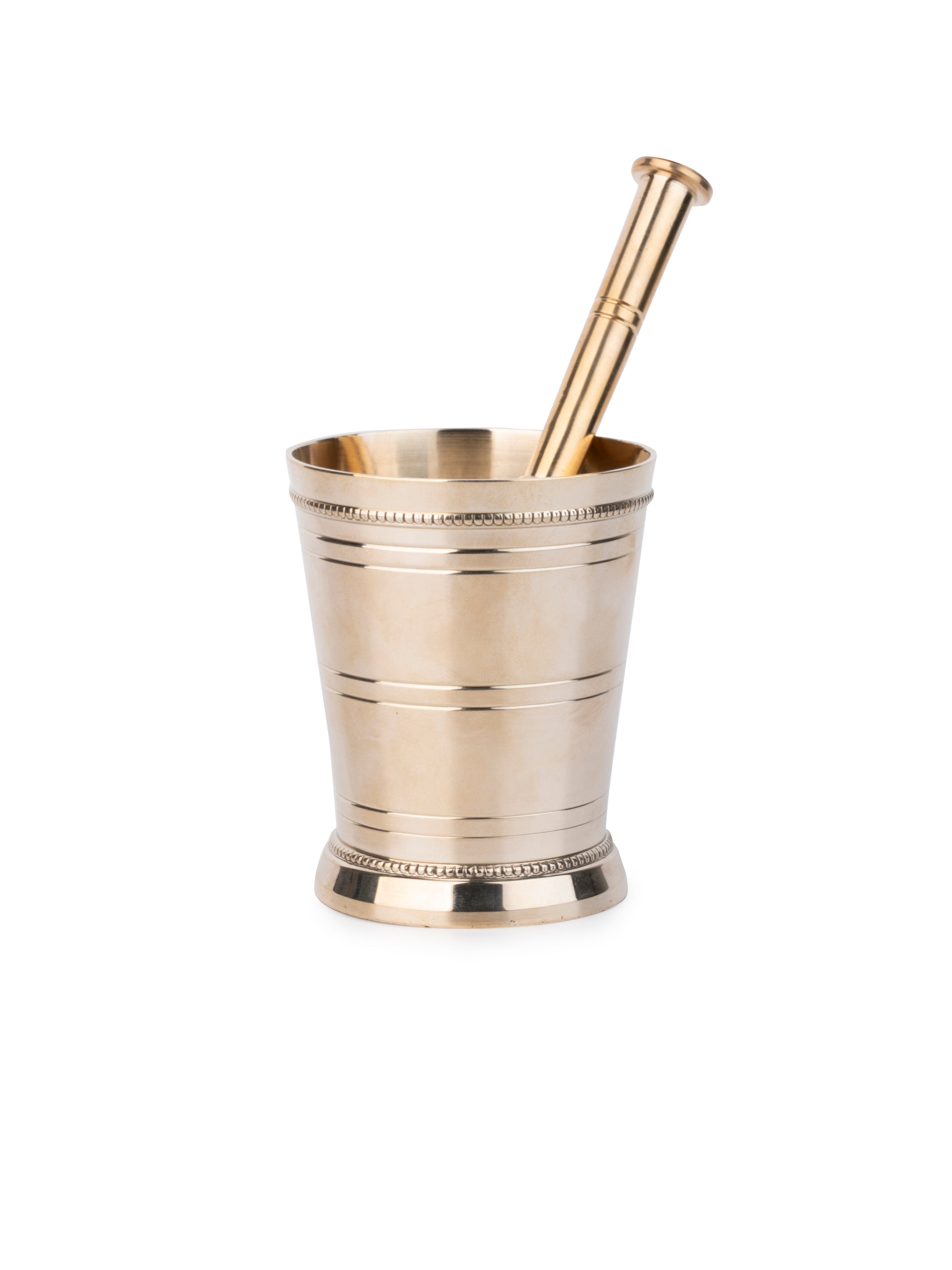 Traditional Handcrafted Brass Mortar and Pestle / Okhli Musal set