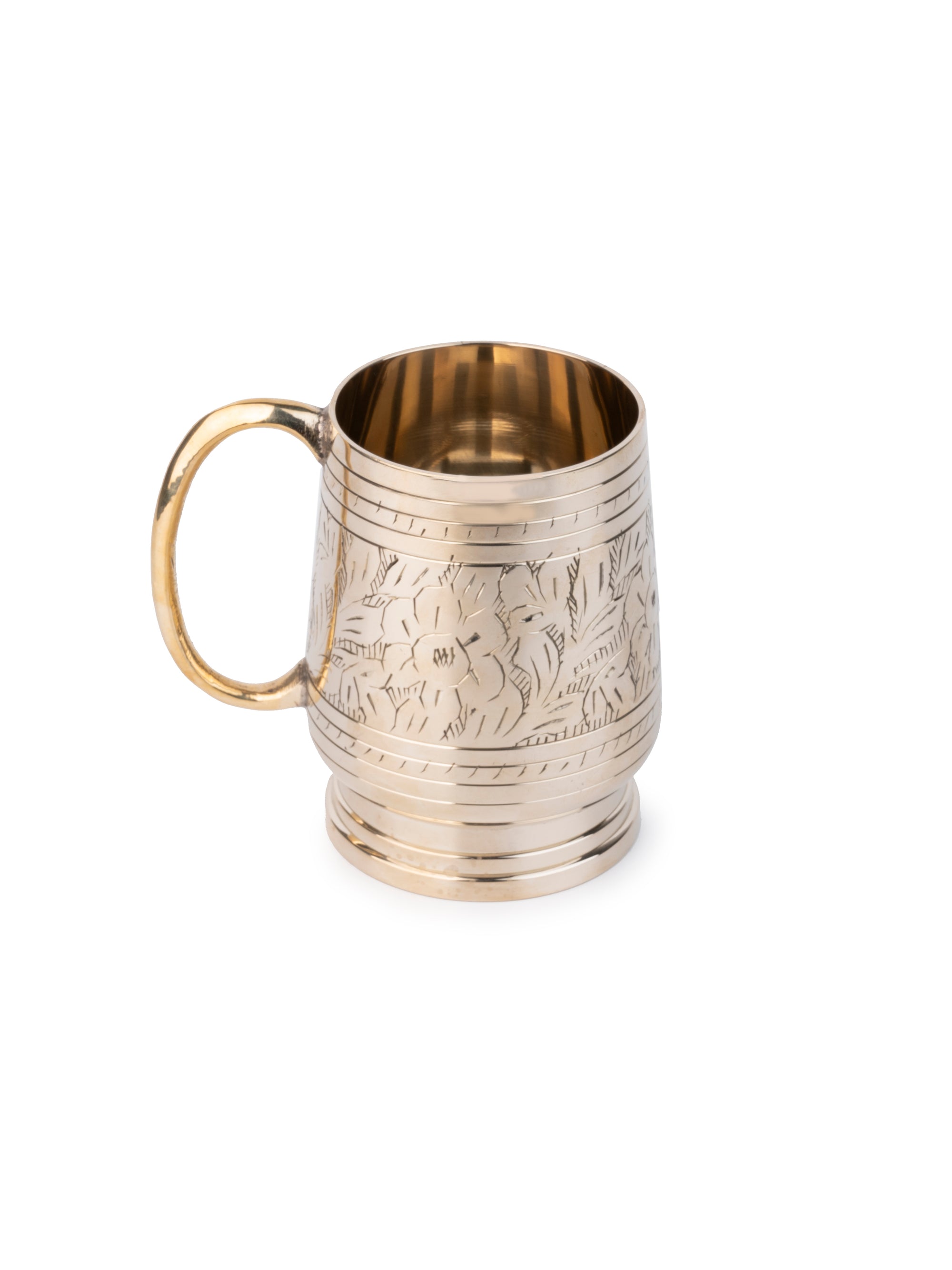 Fine Quality Brass Mug for Serving Tea / Coffee / Beer - Home and Office use