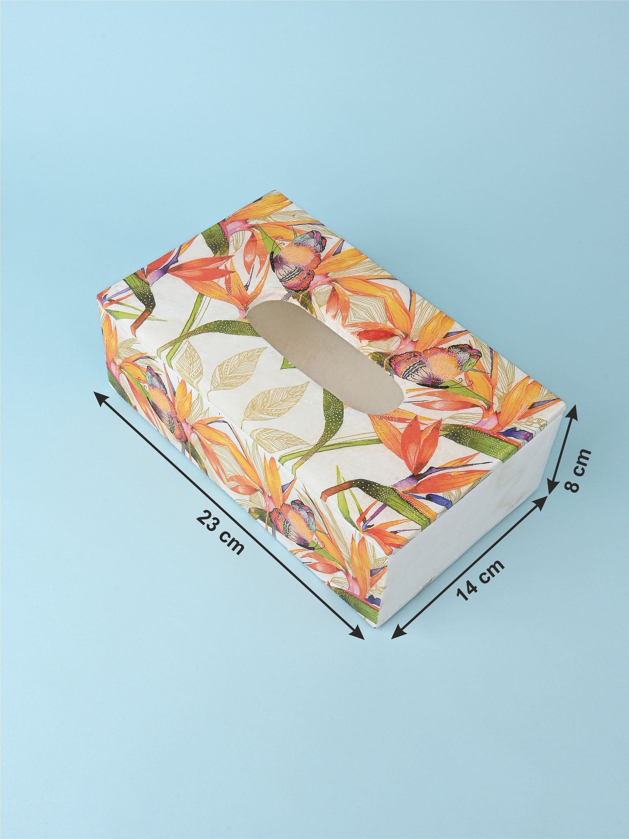 White Marble Printed Tissue Box