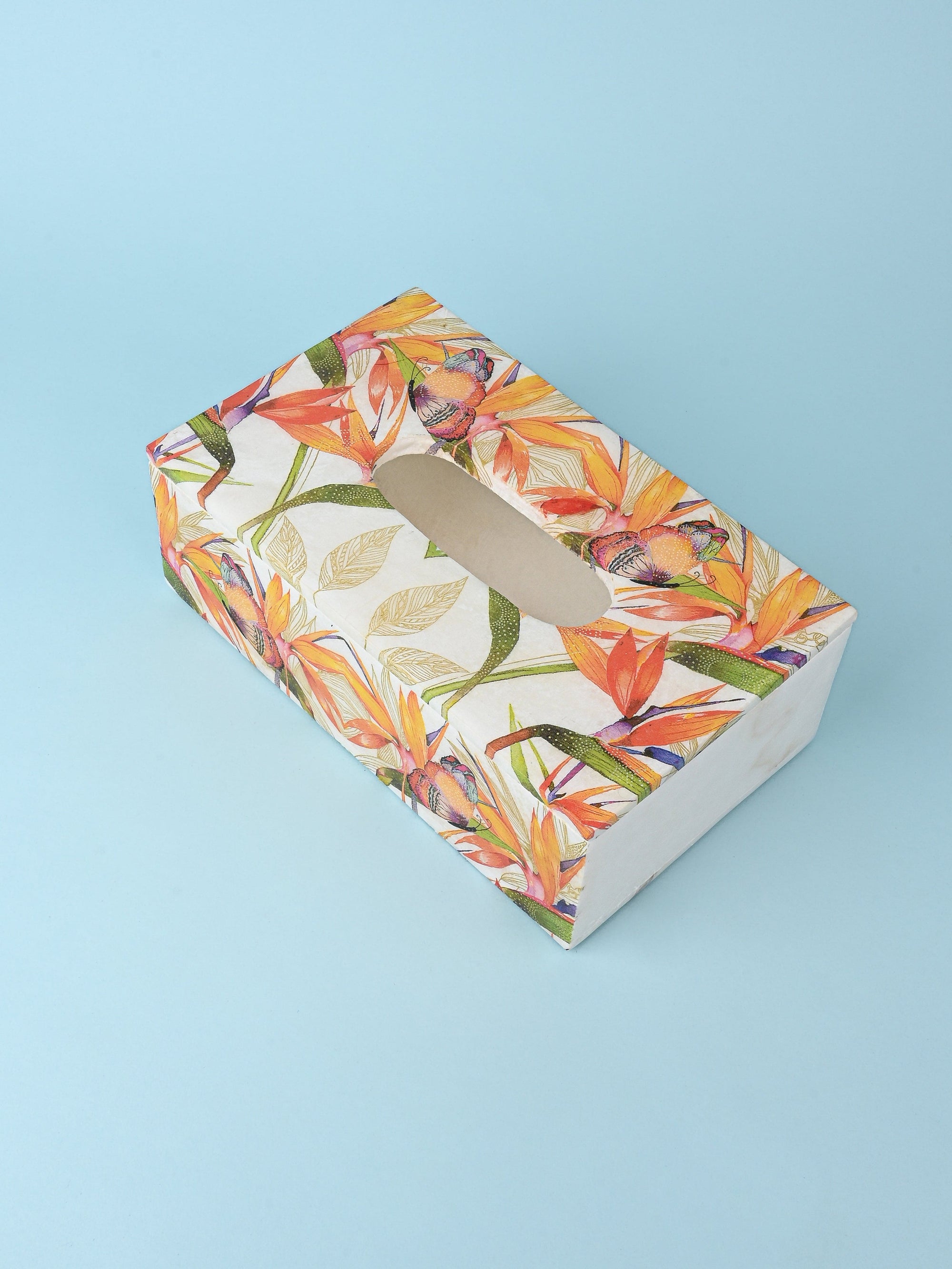 White Marble Printed Tissue Box