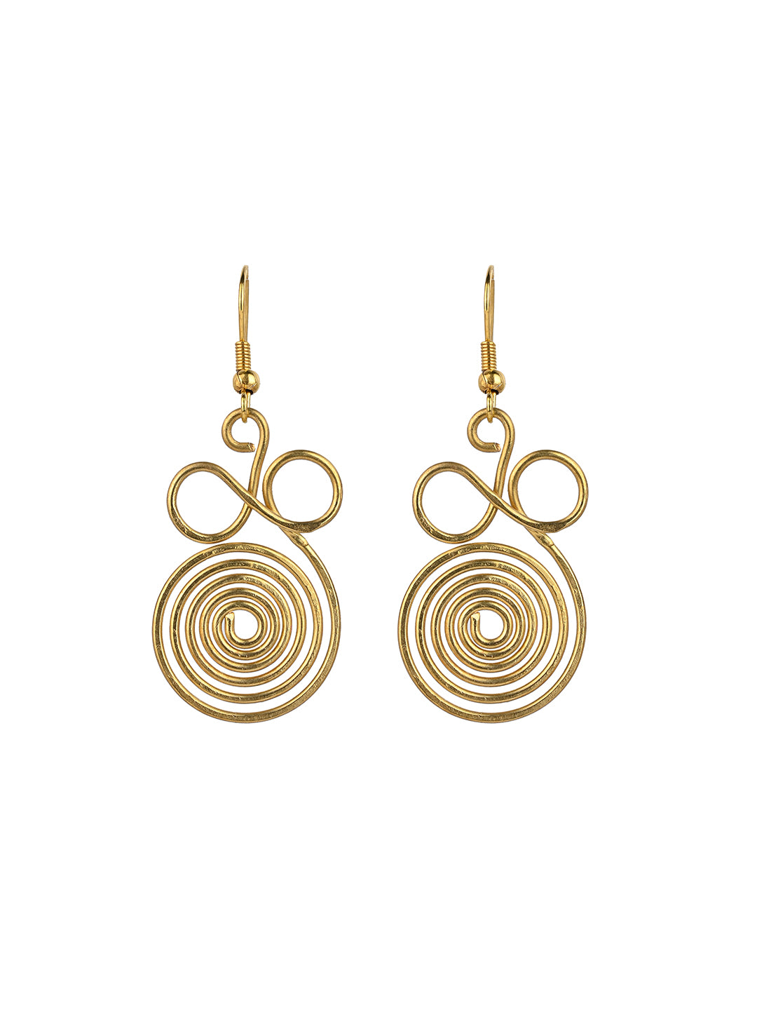 MAURYANA - Dokra craft wired design necklace set with earrings - adjustable length
