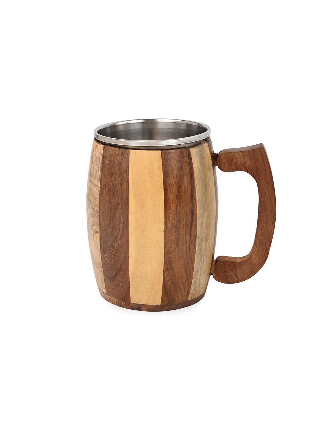 Sheesham wood stylish beer / coffee mug for everyday use - 250 ml