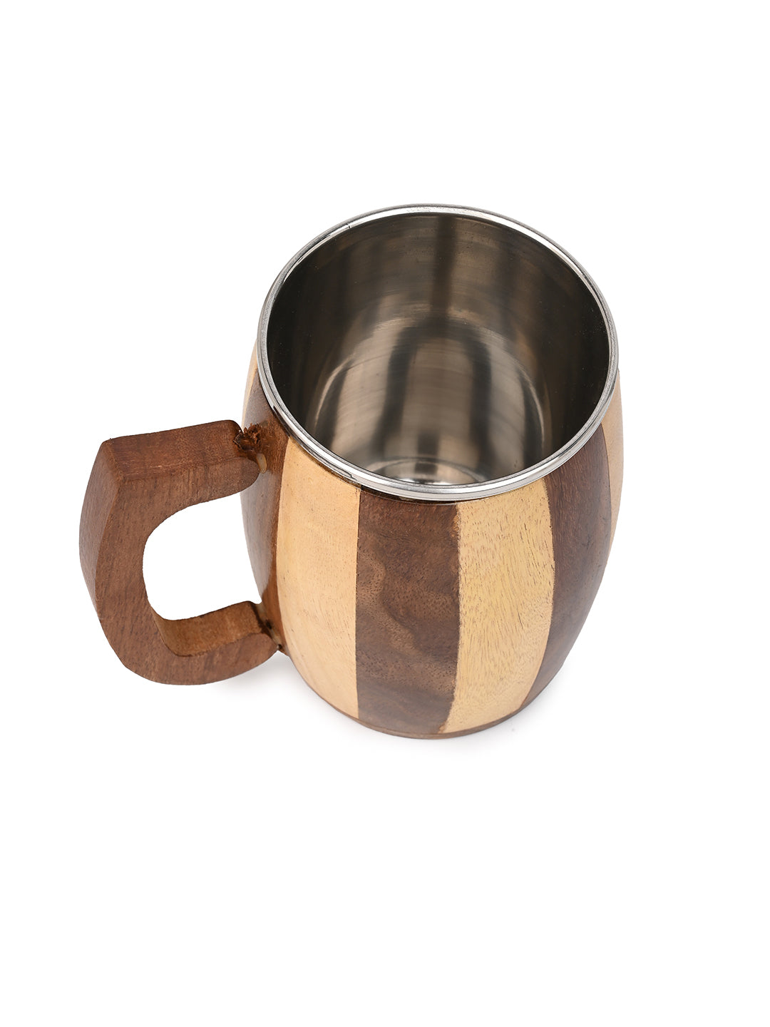 Sheesham wood stylish beer / coffee mug for everyday use - 250 ml