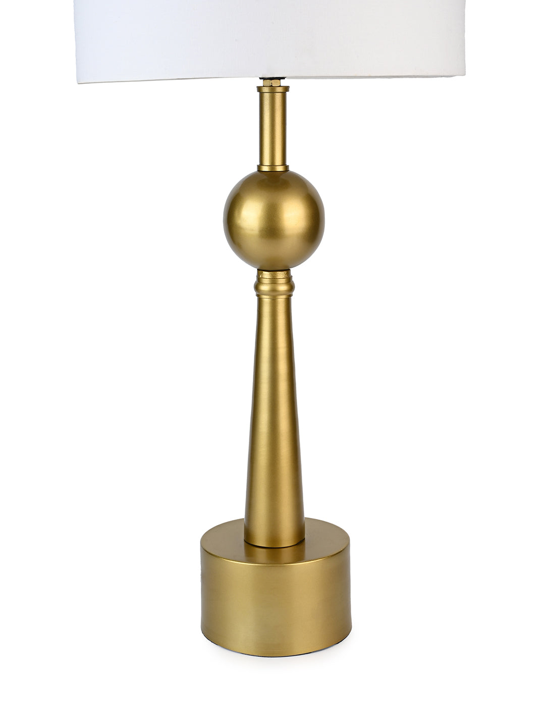 Elegant design white shade and golden ball base table lamp / bedside lamp