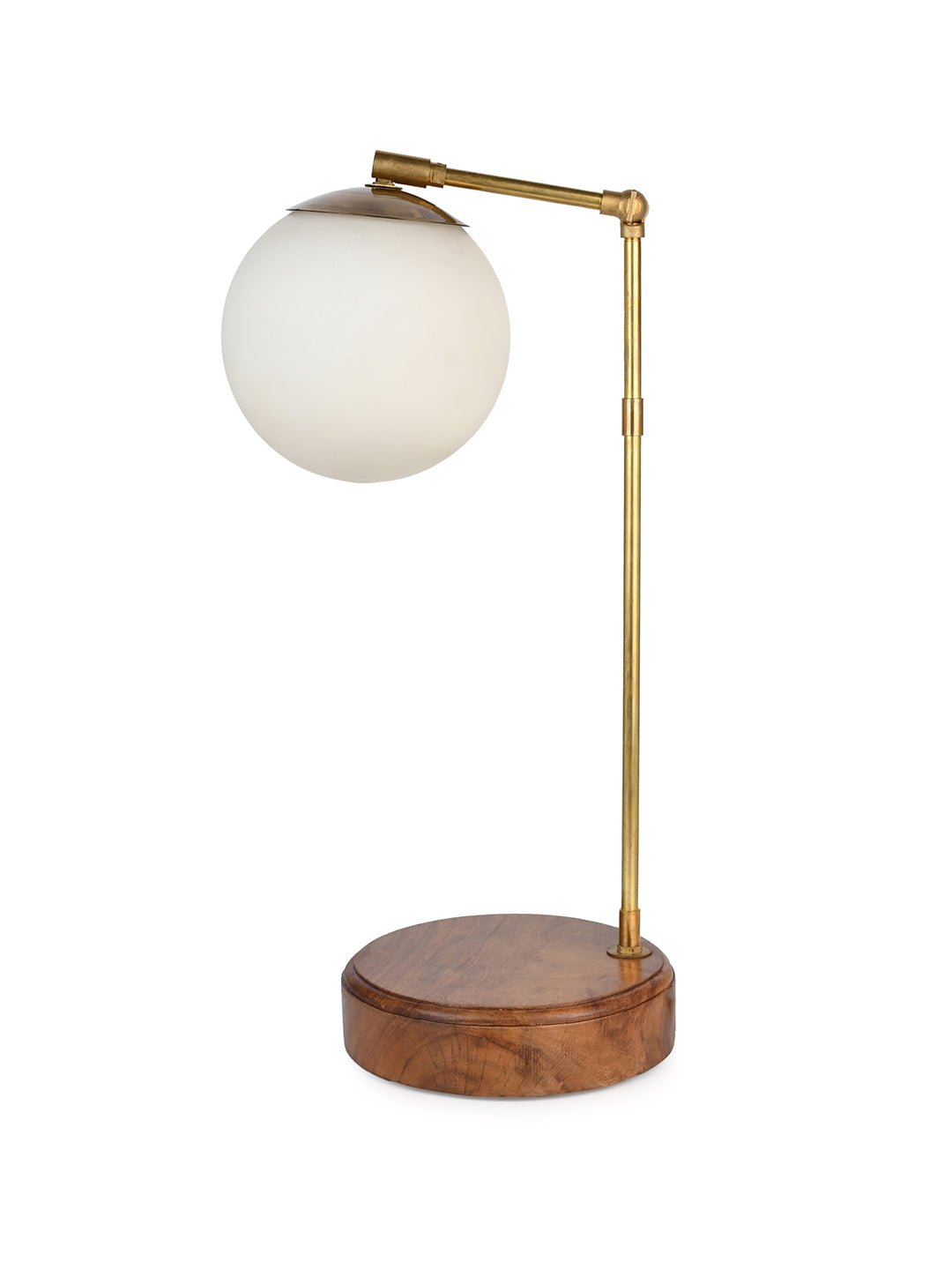 White ball lamp for desk reading and bedside table