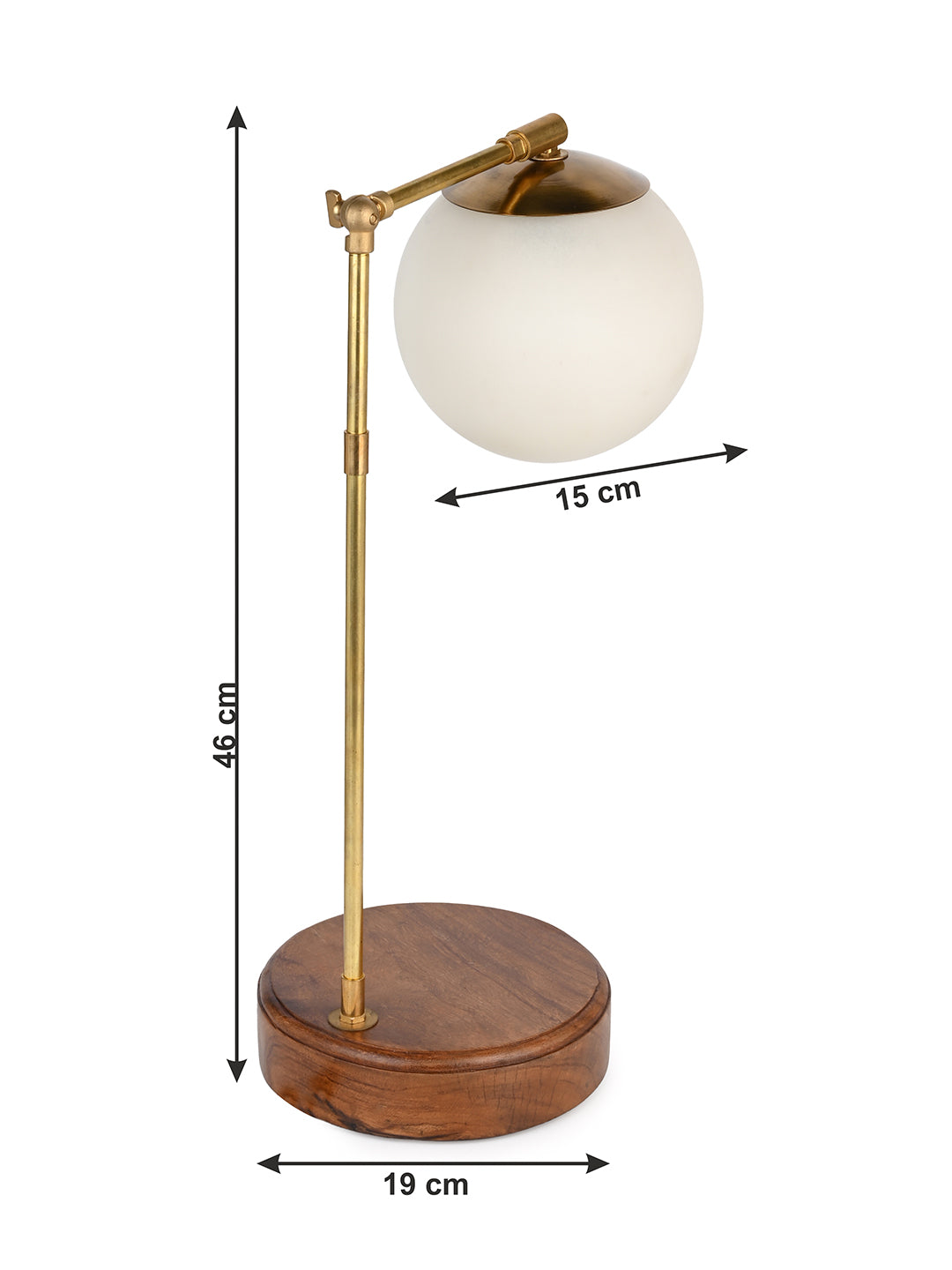 White ball lamp for desk reading and bedside table