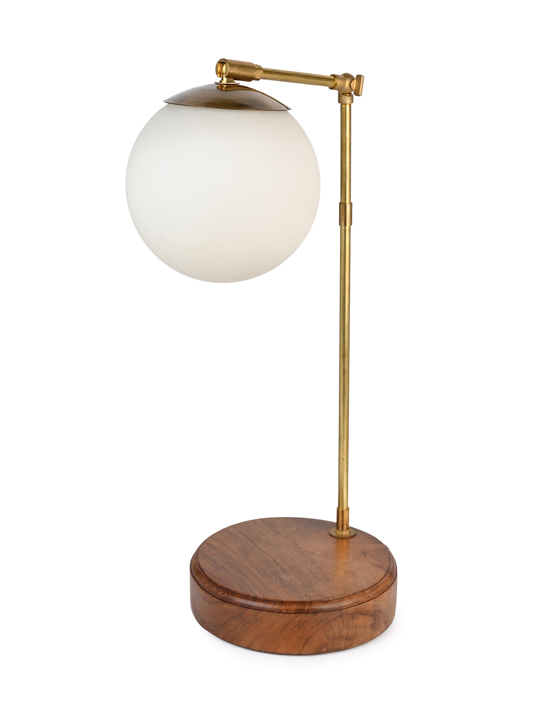 White ball lamp for desk reading and bedside table