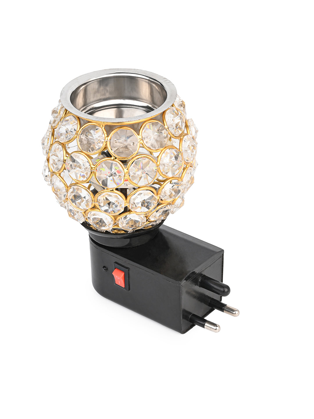Electric aroma diffuser crafted with crystal glass effect - Multicolor lights