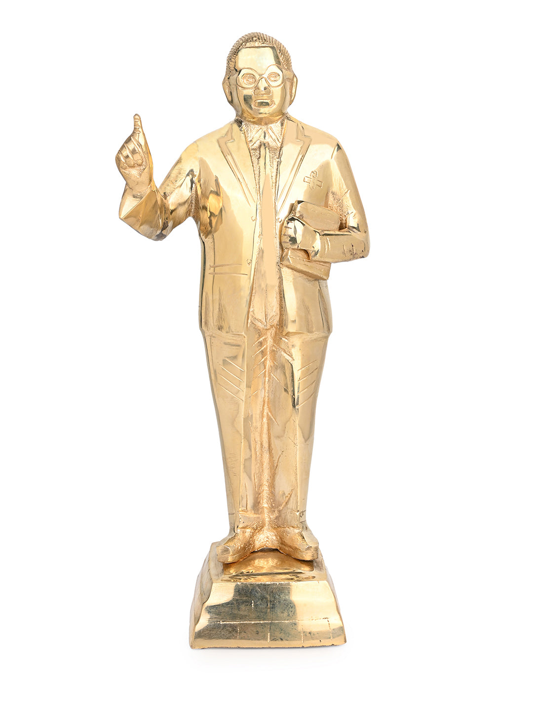 Brass crafted statue of Dr Bhimrao Ambedkar - 12 inches height