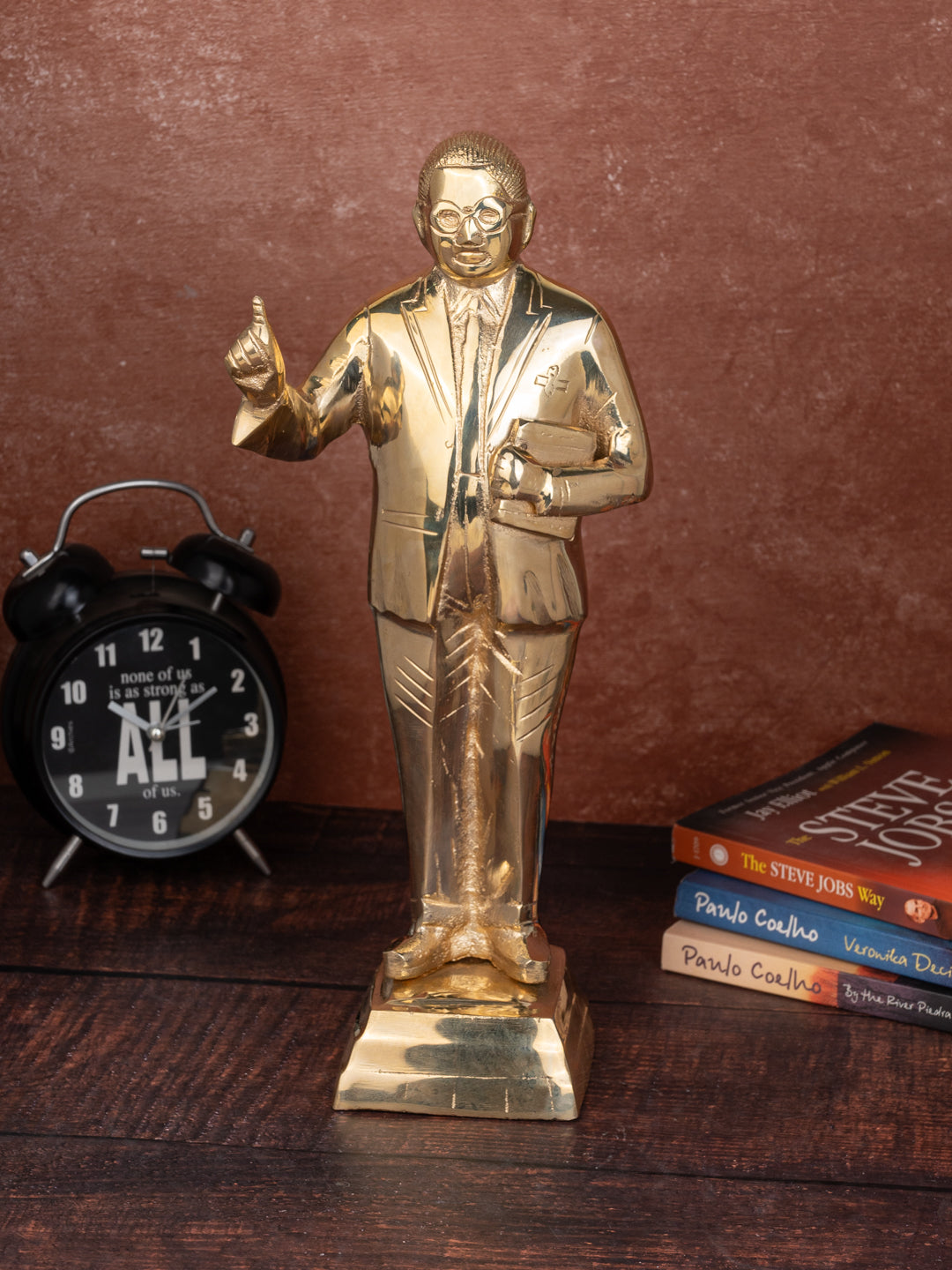 Brass crafted statue of Dr Bhimrao Ambedkar - 12 inches height