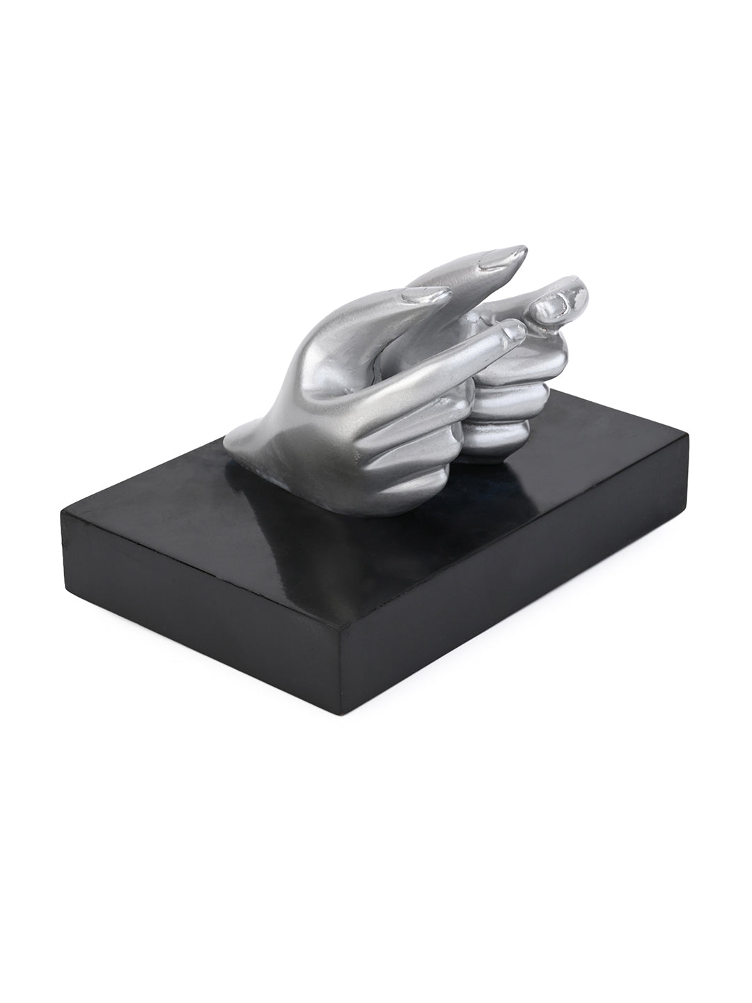 Stylish pair of hands presenting business card holder - Available in Gold, Silver and Black