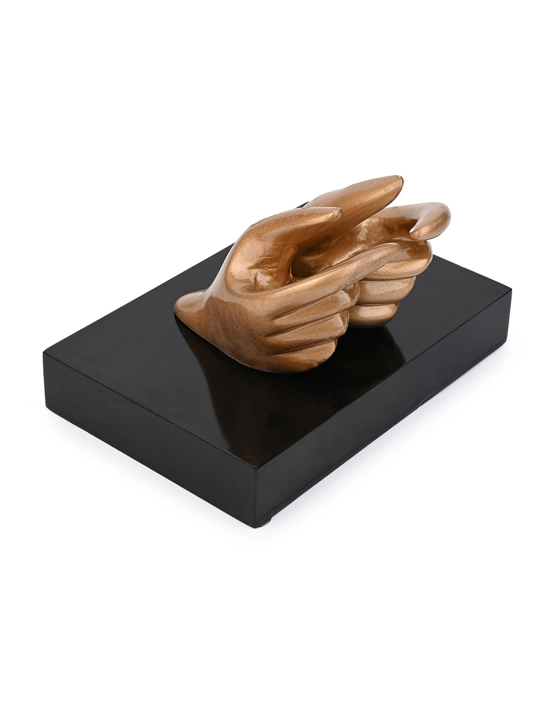 Stylish pair of hands presenting business card holder - Available in Gold, Silver and Black