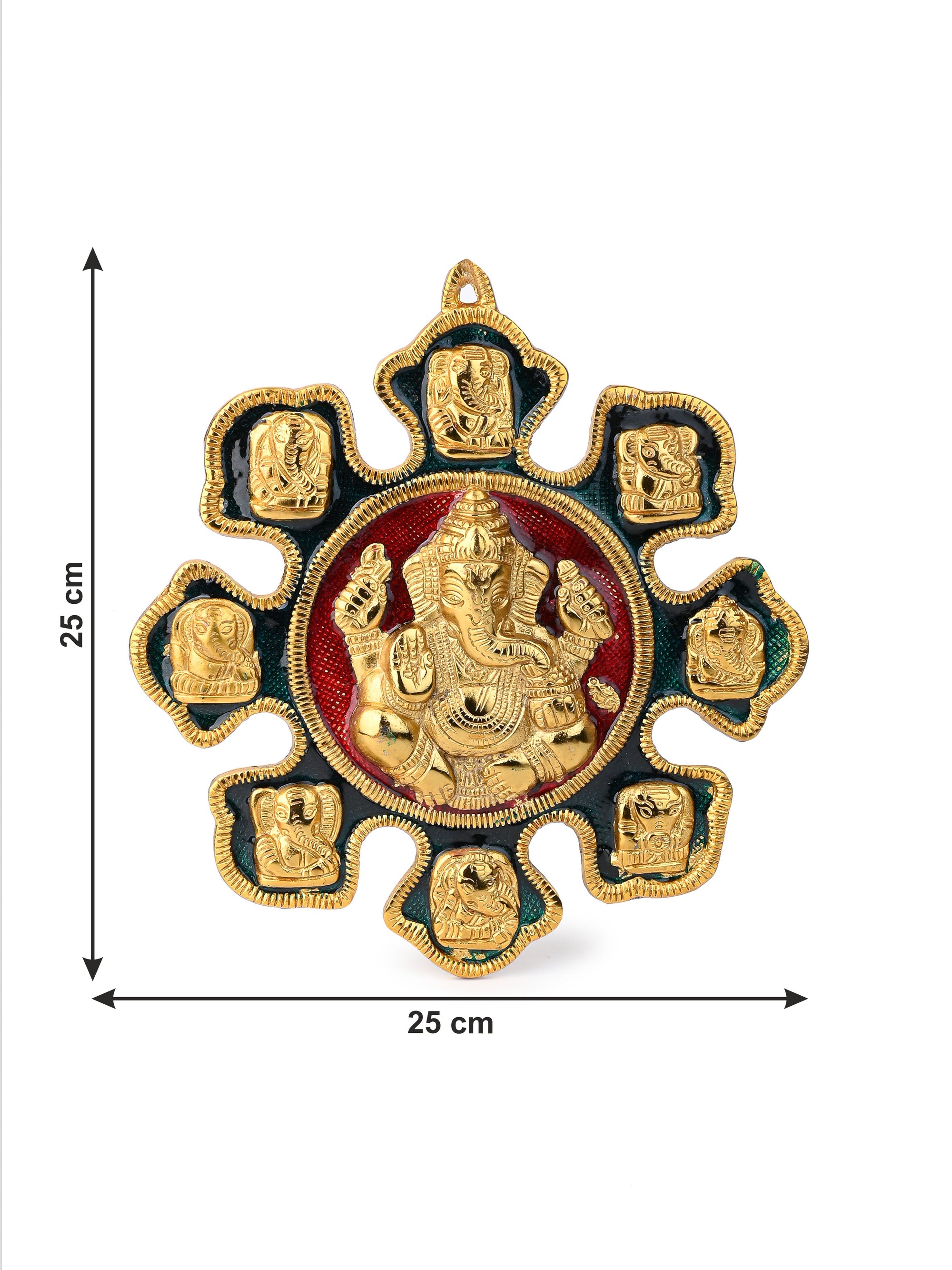 9 variants of Lord Ganesha Wall hanging Decorative Showpiece - 10x10 inches