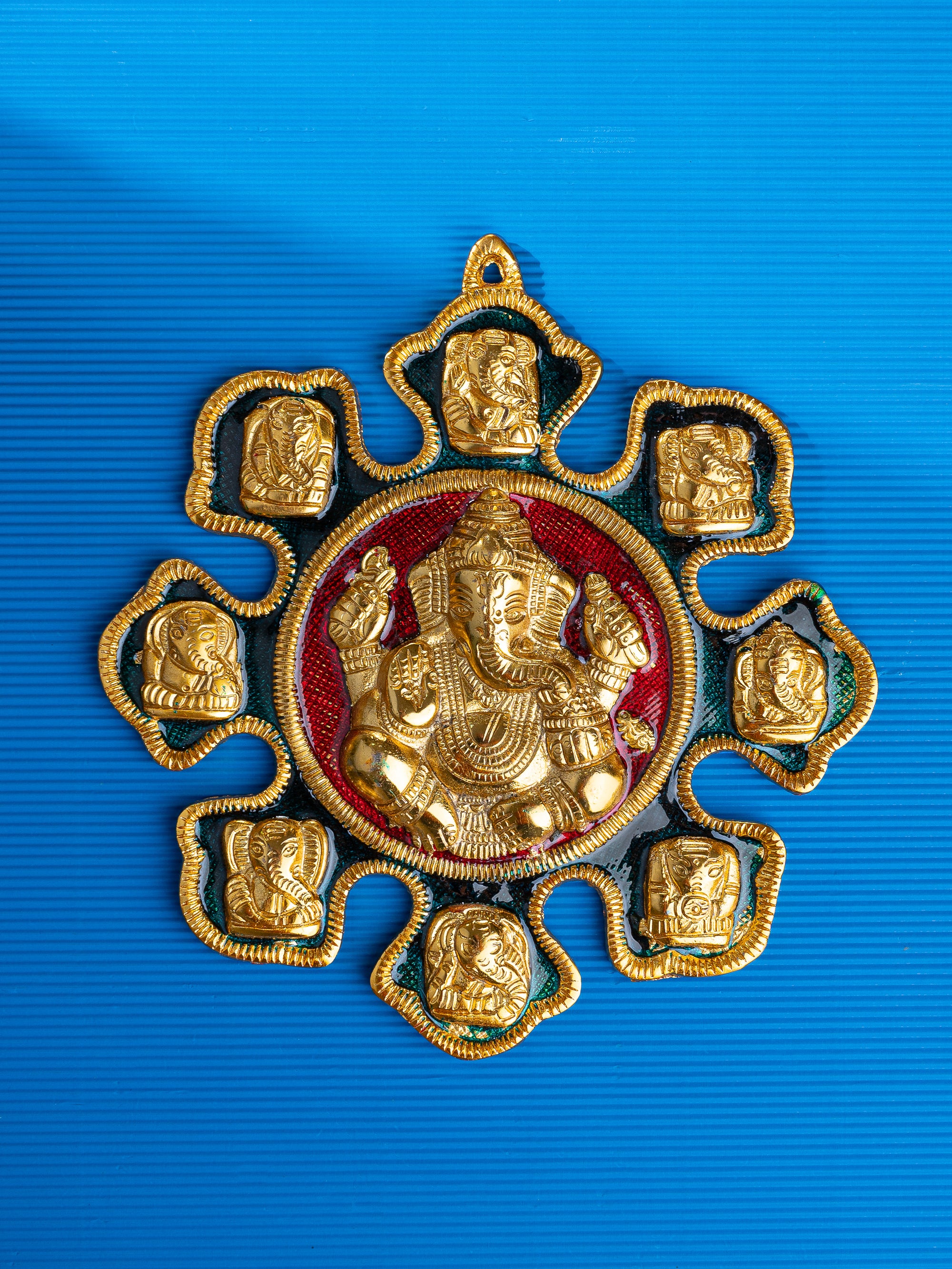 9 variants of Lord Ganesha Wall hanging Decorative Showpiece - 10x10 inches