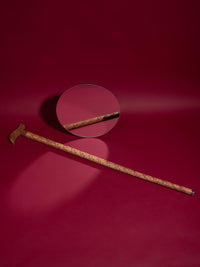 Walking Stick intricately carved out of Walnut wood - 36 inches long - The Heritage Artifacts