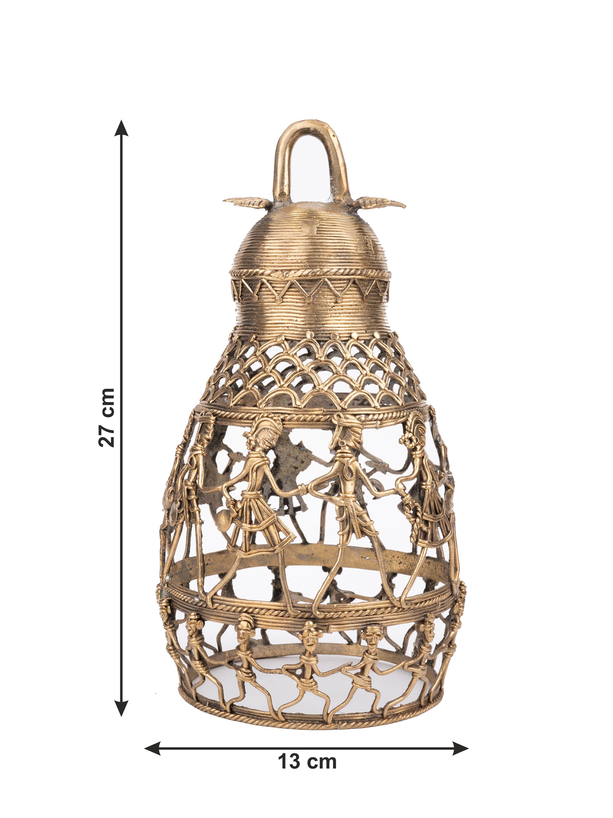 Dokra Craft Decorative Circular Hanging Lamp Shade - The Heritage Artifacts