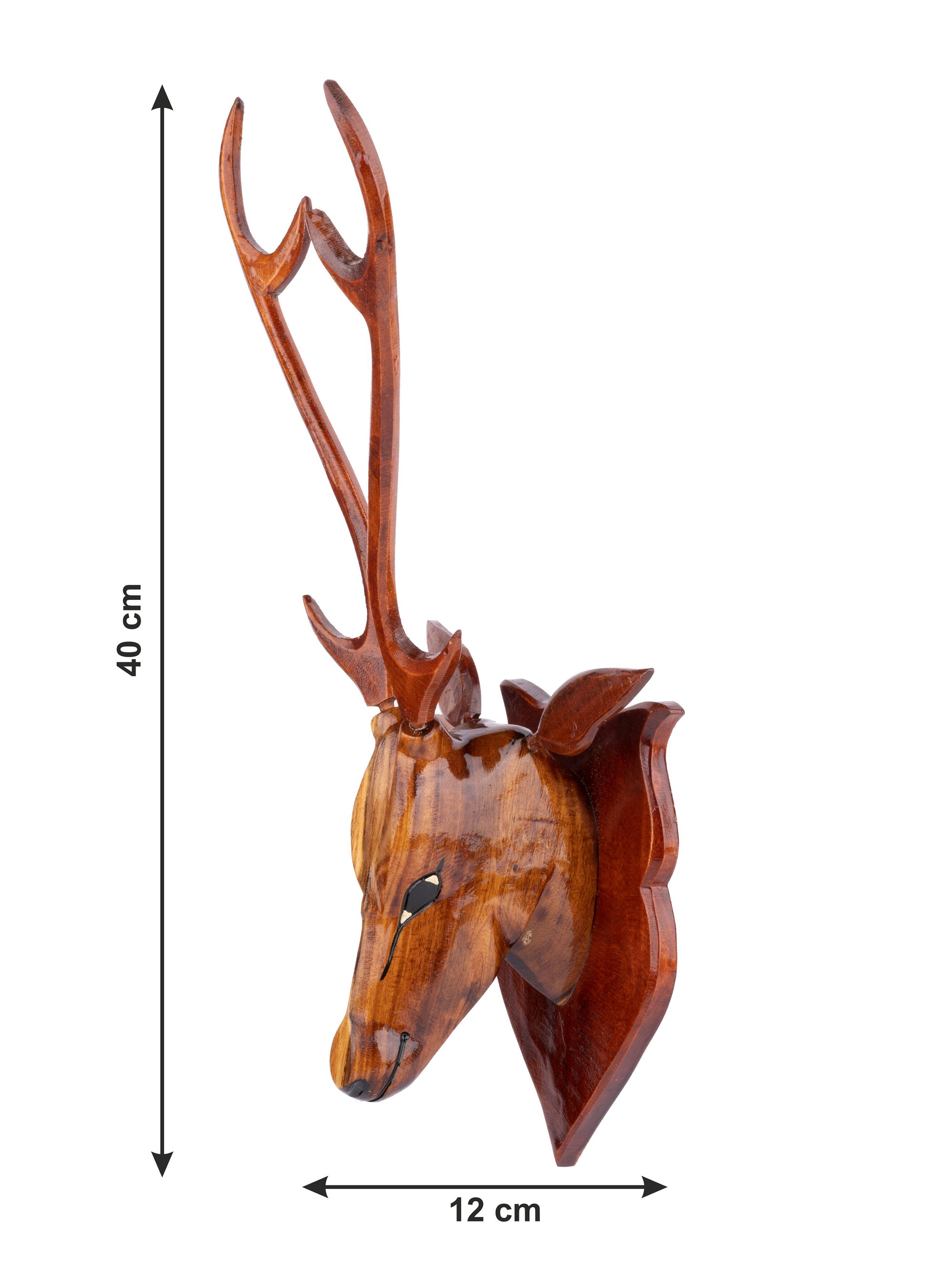 Wooden Home Decor wall Mounted Deer Head - The Heritage Artifacts