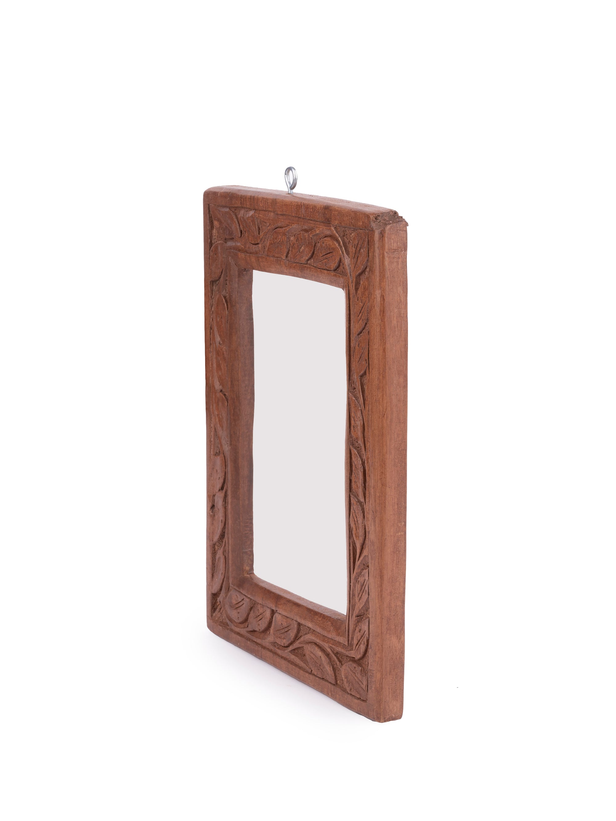 Wall hanging Photo Frame carved out of Walnut wood - 6x8 inches - The Heritage Artifacts