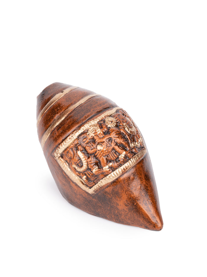 Handmade Terracotta Shankh Decorative showpiece - The Heritage Artifacts