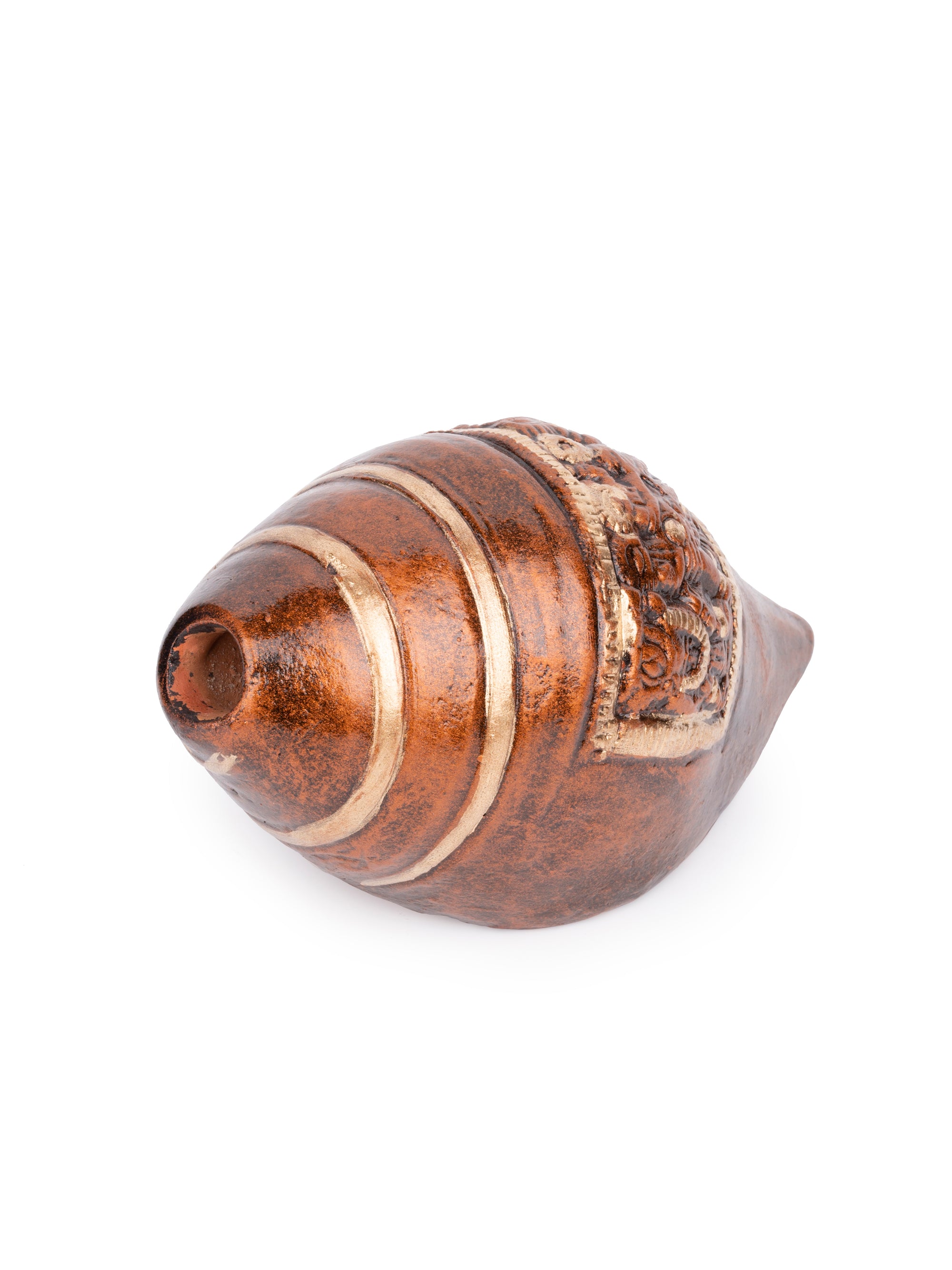 Handmade Terracotta Shankh Decorative showpiece - The Heritage Artifacts