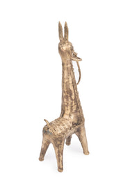 Dokra Art Tribal Horse Decorative Showpiece - 12 inches height - The Heritage Artifacts