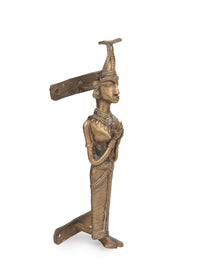 Dokra Craft Welcome / Namaste Design Door Handle, made of Brass Metal - The Heritage Artifacts