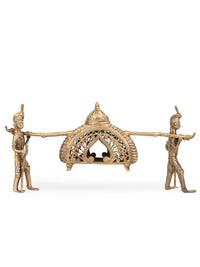 Dokra craft Palki or Palanquin Home Decor Showpiece - The Heritage Artifacts