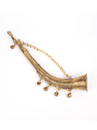Dokra Art Musical Instrument Todi / Trumpet Hanging Showpiece - The Heritage Artifacts