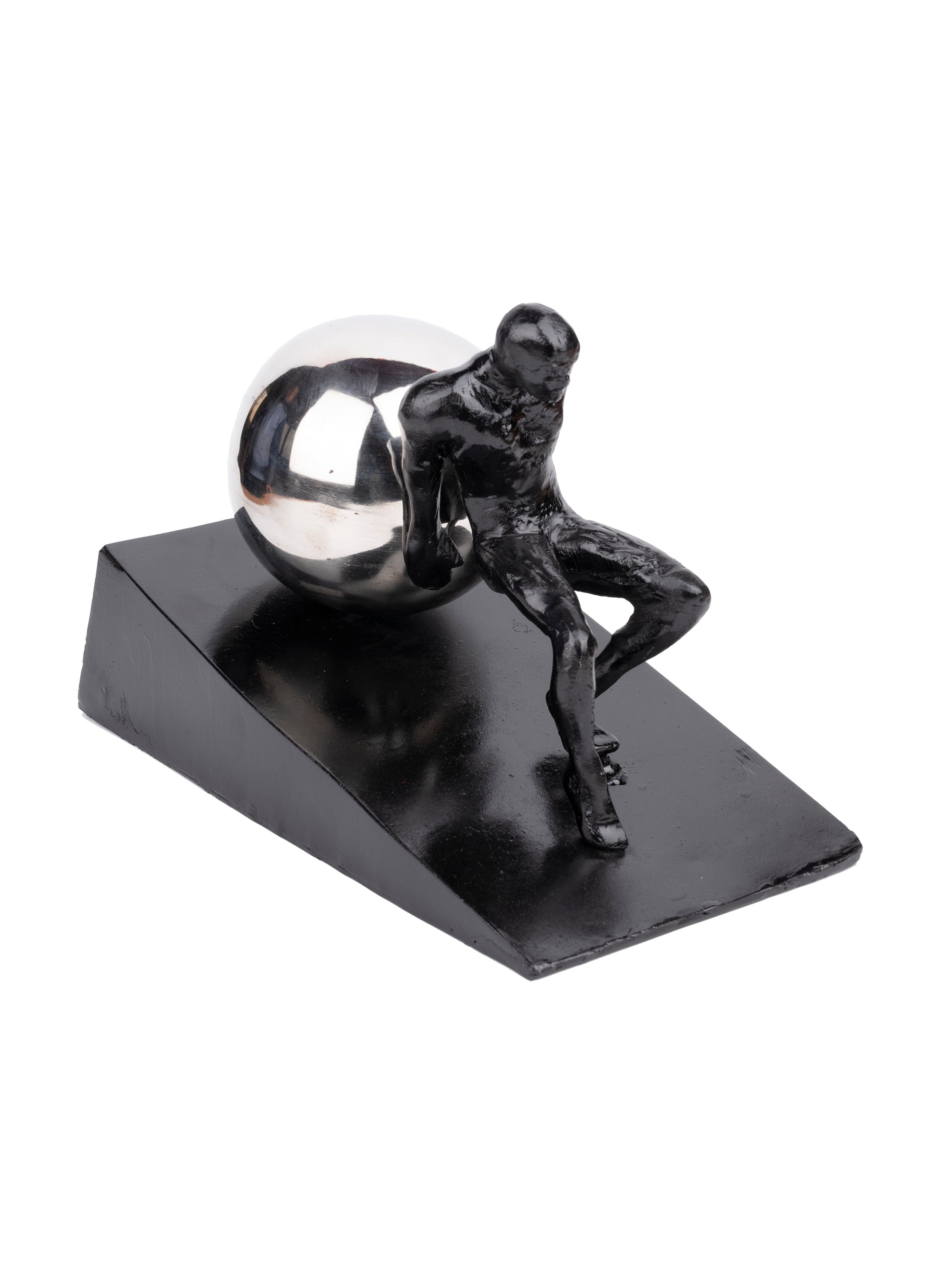 Sculpture name - THE STONE OF SISYPHUS ROLLING DOWN - The Heritage Artifacts
