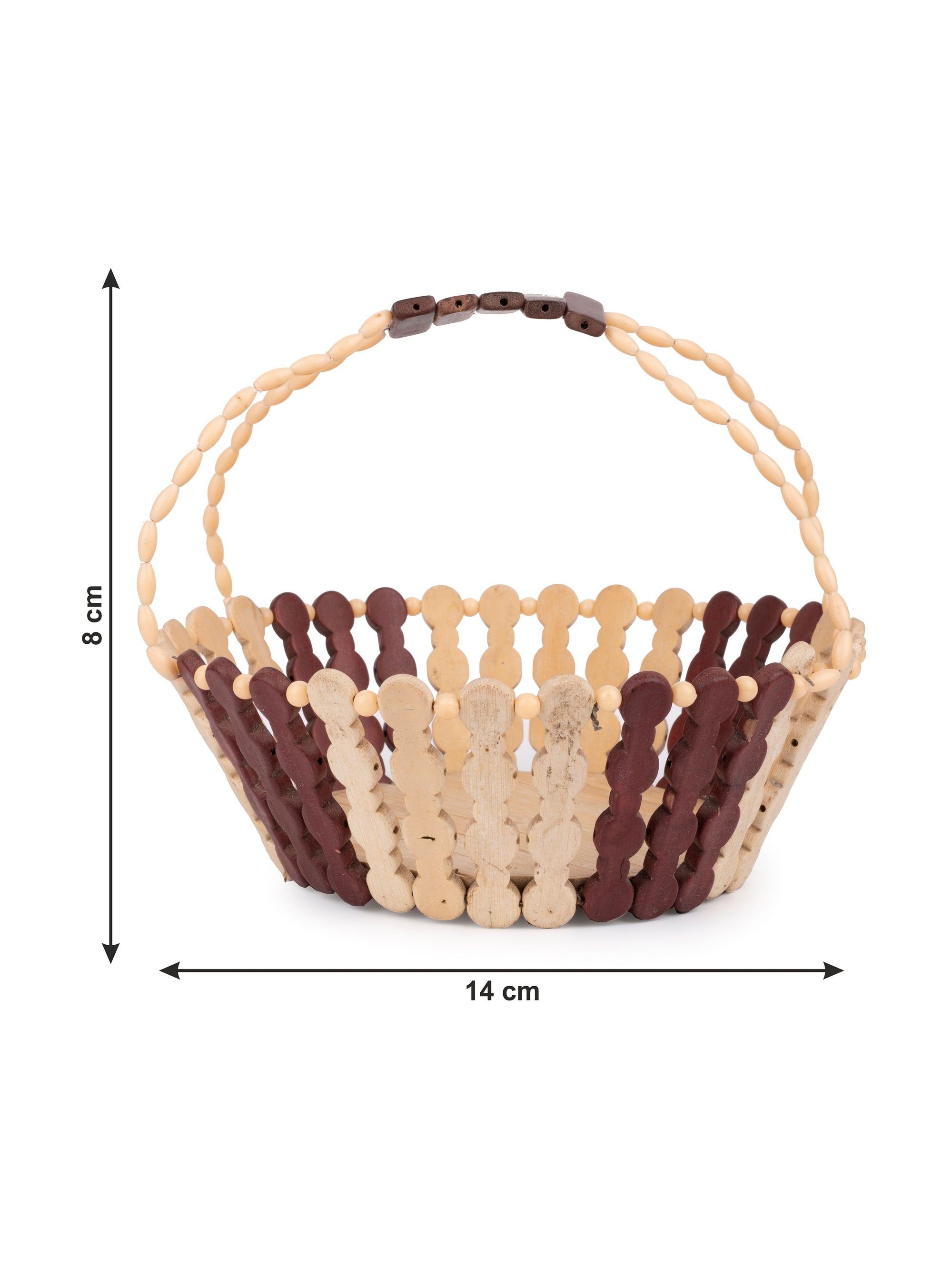 Shantiniketan Art - Bamboo Hanging Fruit Basket - The Heritage Artifacts