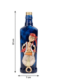 Shantiniketan Art - Resin Craft on Bottle Home Decor - The Heritage Artifacts